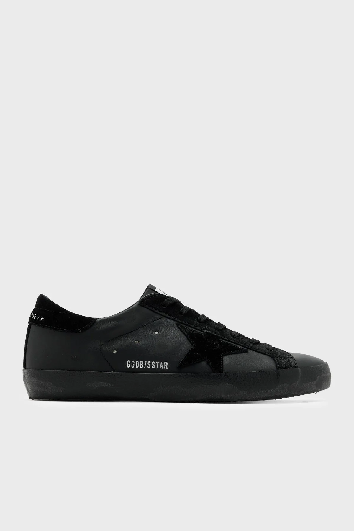 Golden Goose Logolu Deri Sneaker Erkek Ayakkabı GMF00101.F007991.90100 Siyah - 1