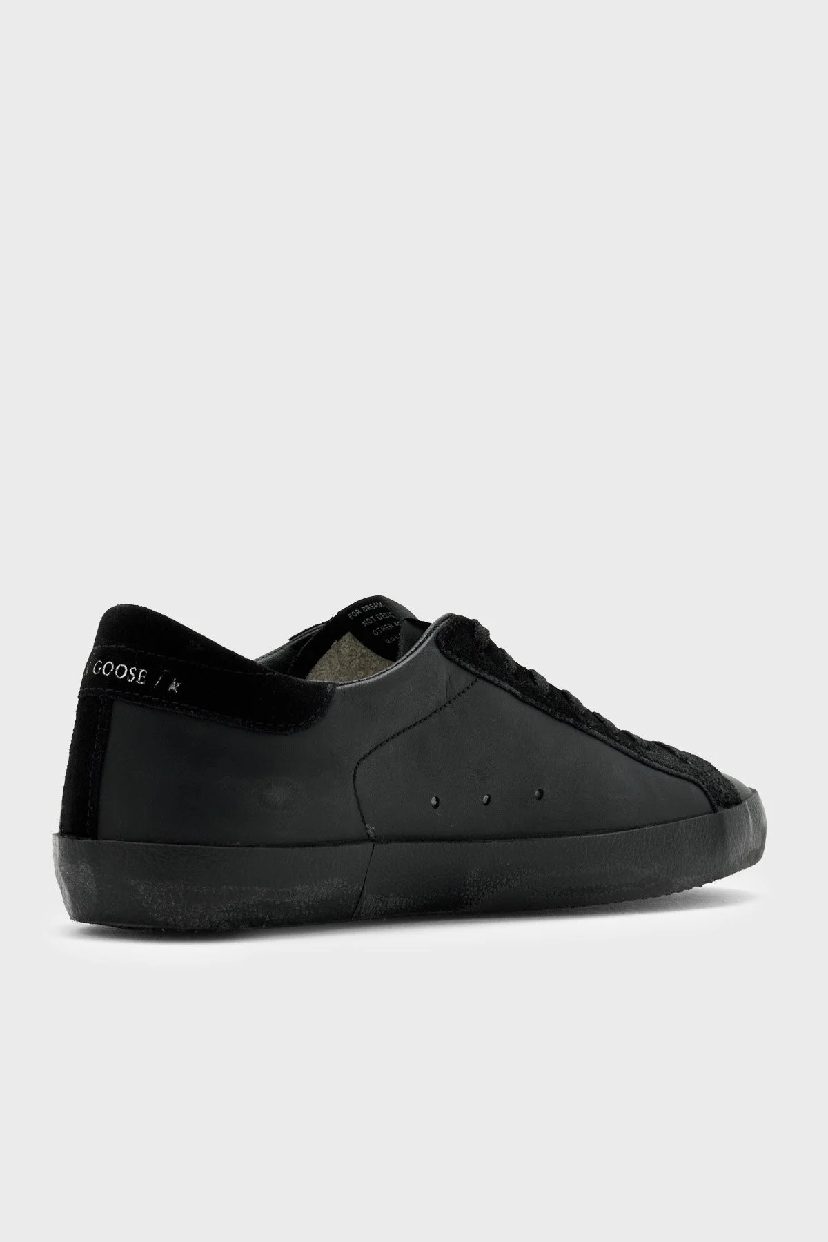 Golden Goose Logolu Deri Sneaker Erkek Ayakkabı GMF00101.F007991.90100 Siyah - 4