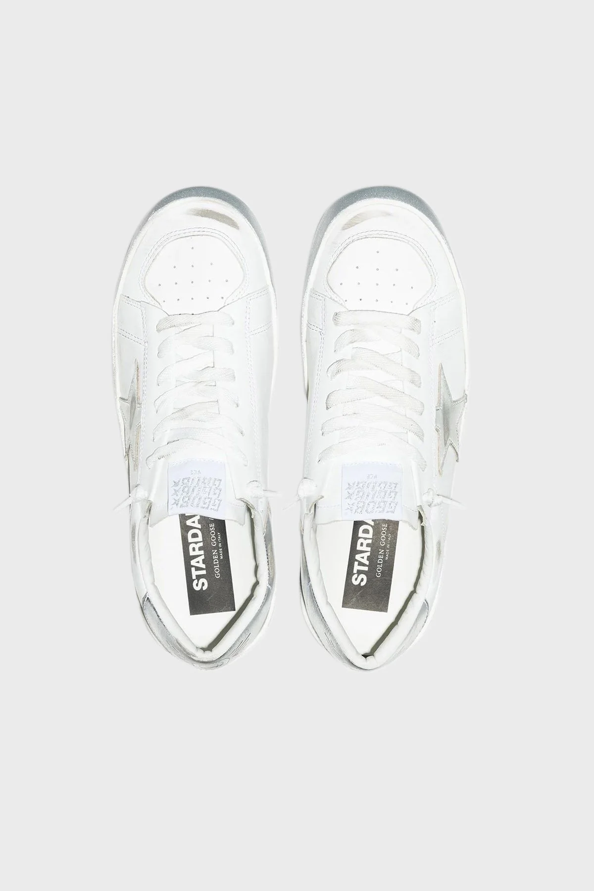 Golden Goose Logolu Hakiki Deri Bayan Ayakkabı GWF00128.F002187.80185 BEYAZ - 4