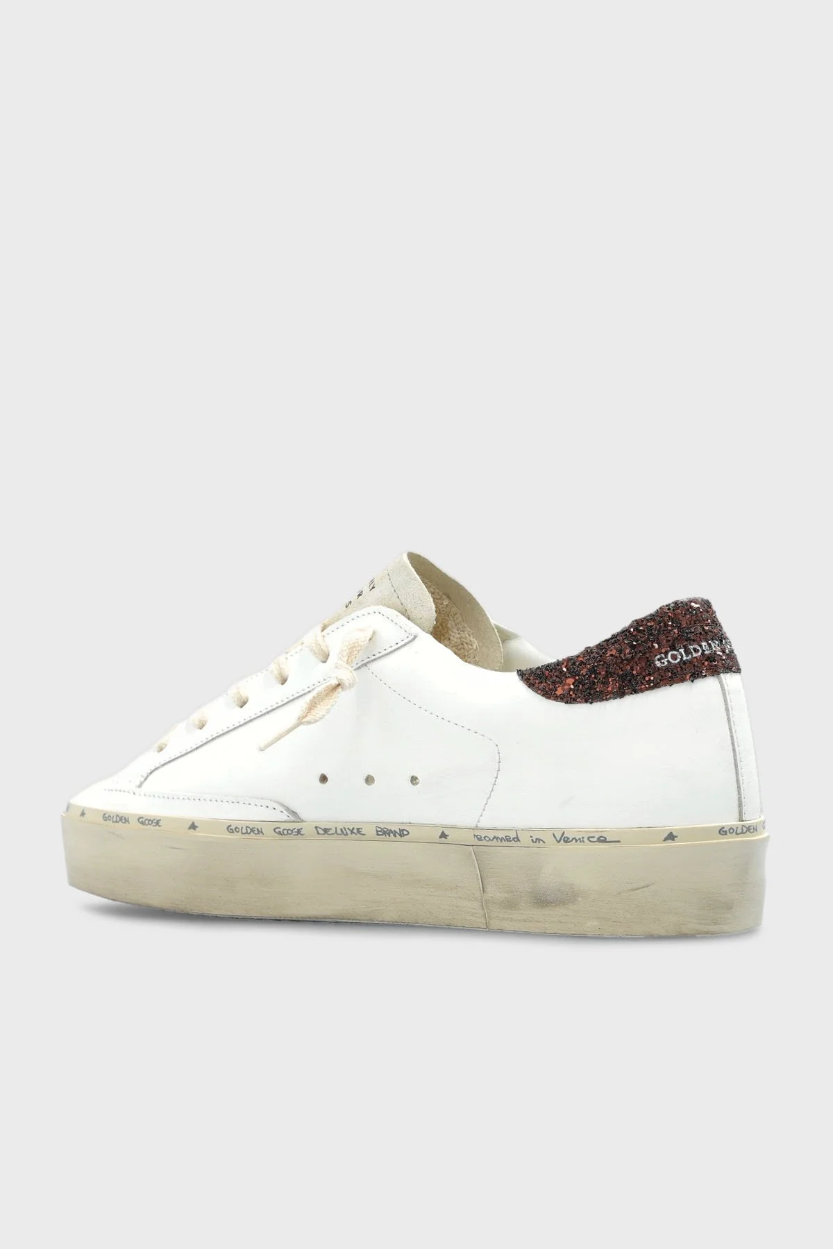 Golden Goose Logolu Hakiki Deri Kalın Taban Sneaker Bayan Ayakkabı GWF00118.F007526.12278 BEYAZ - 4