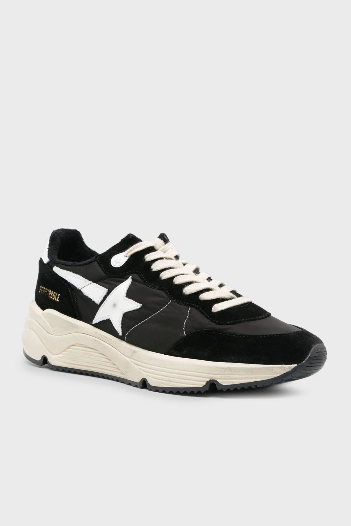 Golden Goose Logolu Hakiki Deri Kalın Tabanlı Senaker Erkek Ayakkabı GMF00272.F004756.80203 SİYAH - 2