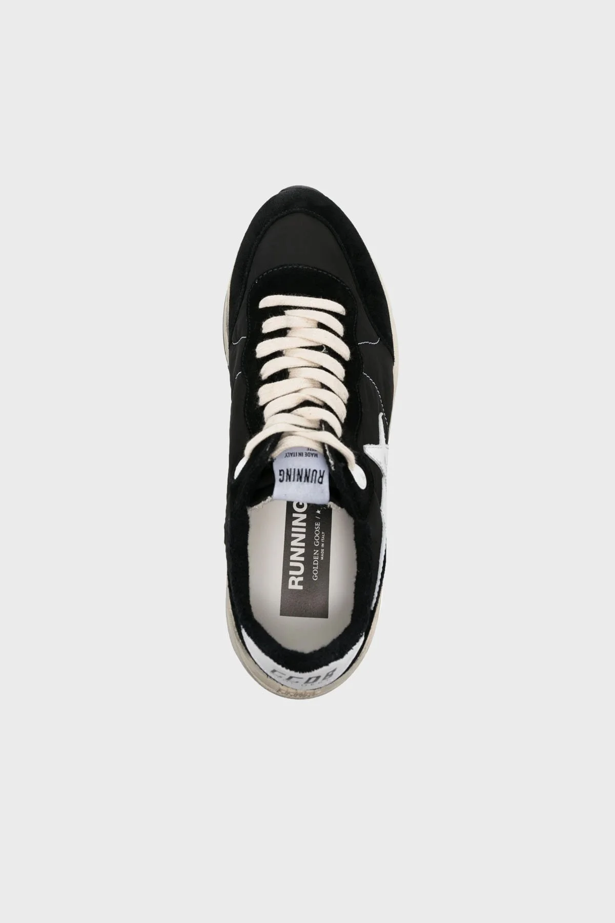 Golden Goose Logolu Hakiki Deri Kalın Tabanlı Senaker Erkek Ayakkabı GMF00272.F004756.80203 SİYAH - 3
