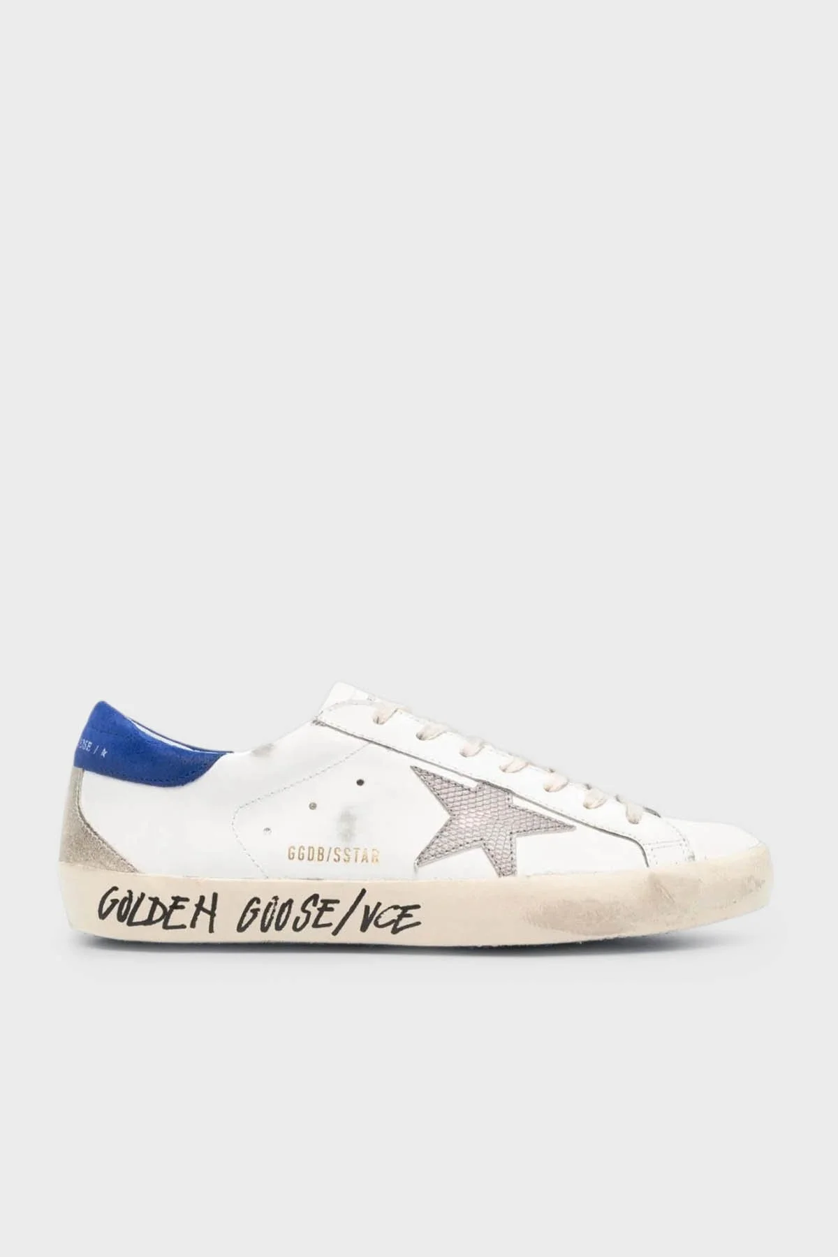 Golden Goose Logolu Hakiki Deri Sneaker Erkek Ayakkabı GMF00102.F004797.11554 BEYAZ - 1