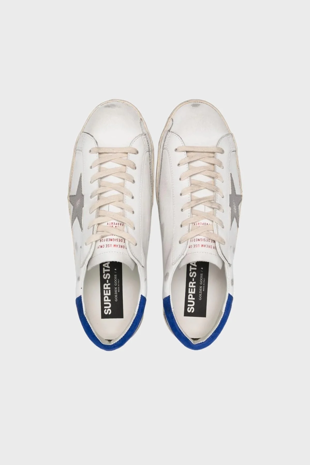 Golden Goose Logolu Hakiki Deri Sneaker Erkek Ayakkabı GMF00102.F004797.11554 BEYAZ - 4