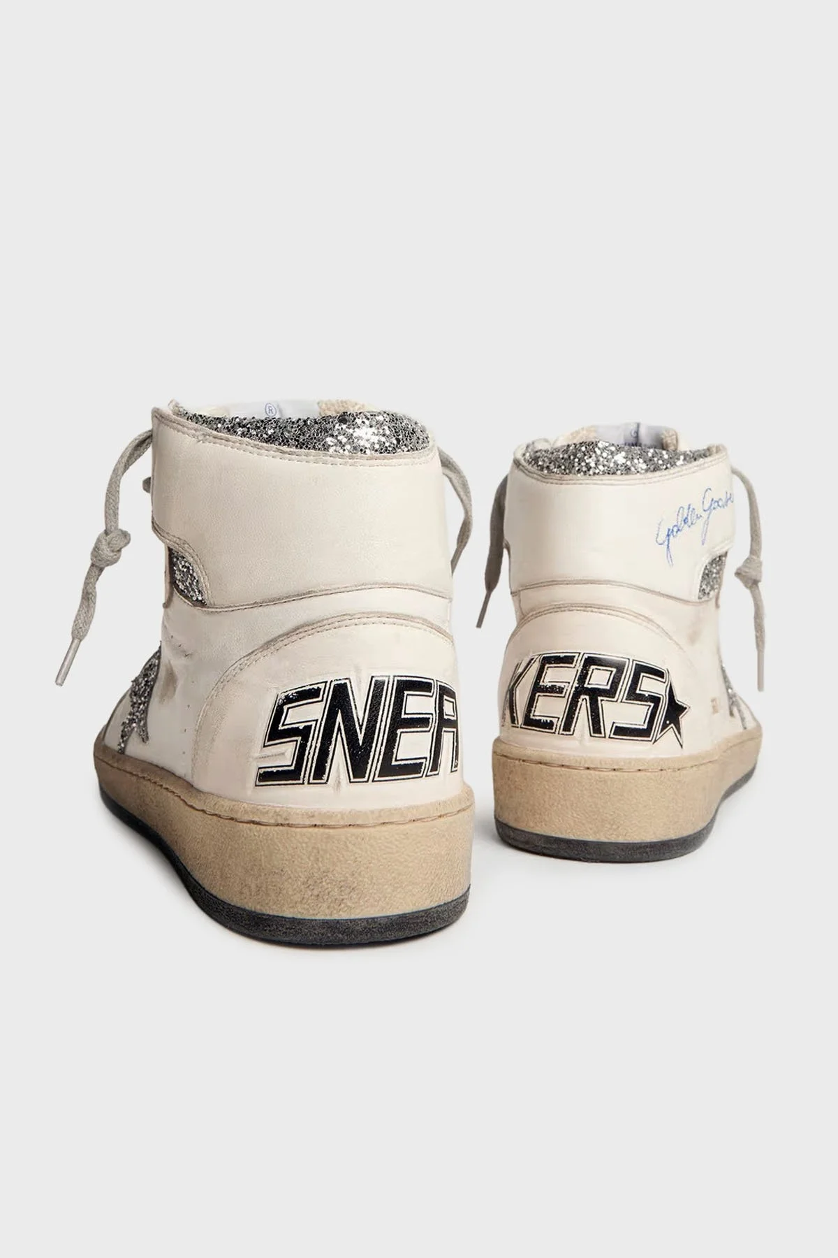 Golden Goose Logolu Hakiki Deri Sim Detaylı Bilekli Sneaker Bayan Ayakkabı GWF00230.F002192.80185 BEYAZ - 4