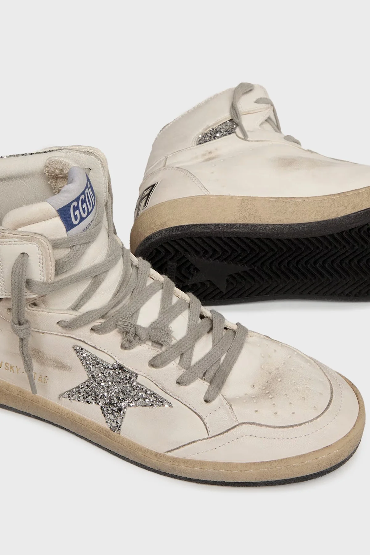 Golden Goose Logolu Hakiki Deri Sim Detaylı Bilekli Sneaker Kadın Ayakkabı GWF00230.F002192.80185 Beyaz - 3