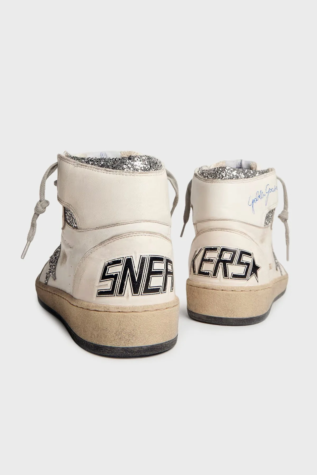 Golden Goose Logolu Hakiki Deri Sim Detaylı Bilekli Sneaker Kadın Ayakkabı GWF00230.F002192.80185 Beyaz - 4