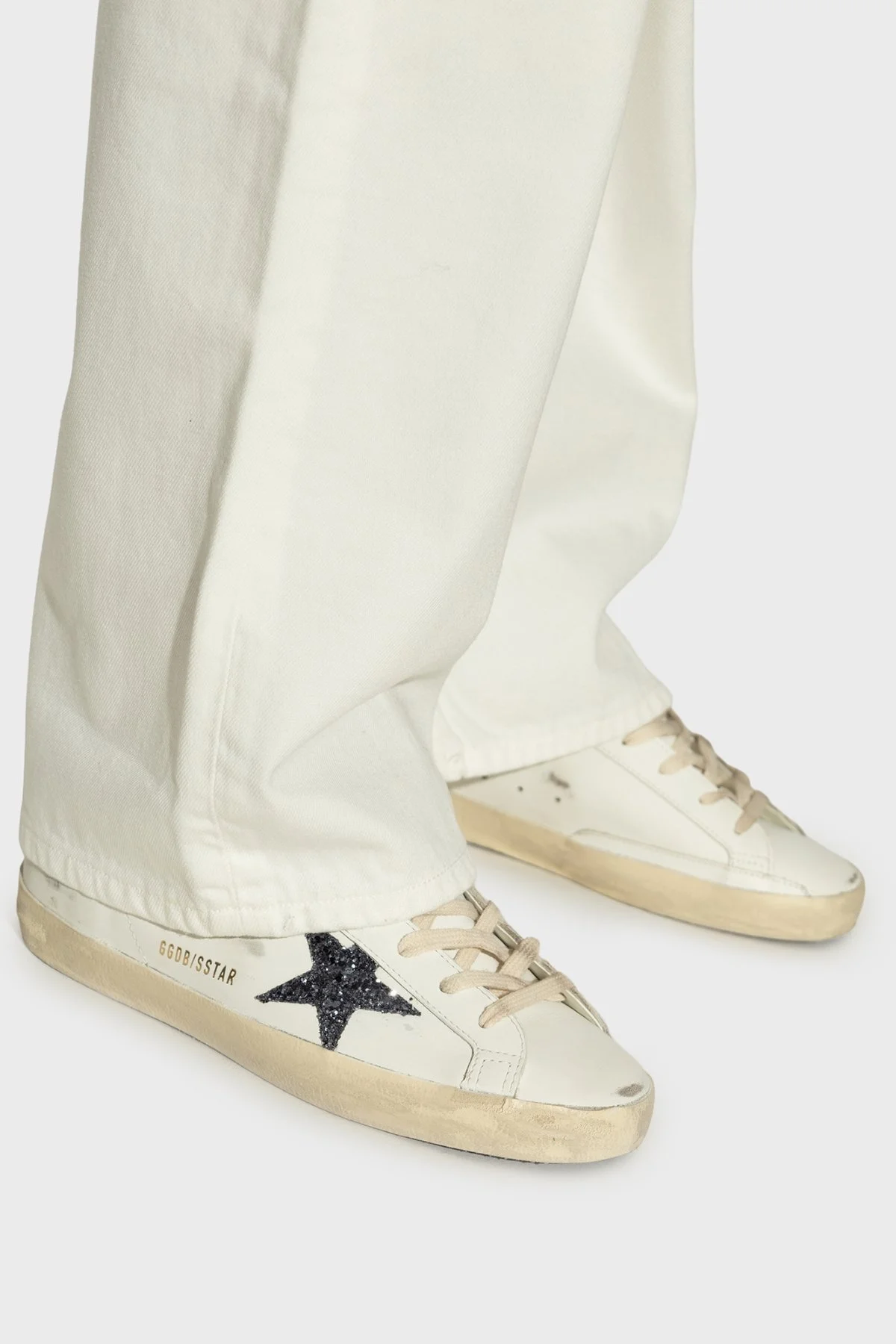 Golden Goose Logolu Hakiki Deri Sim Detaylı Sneaker Bayan Ayakkabı GWF00101.F007539.12282 BEYAZ - 2