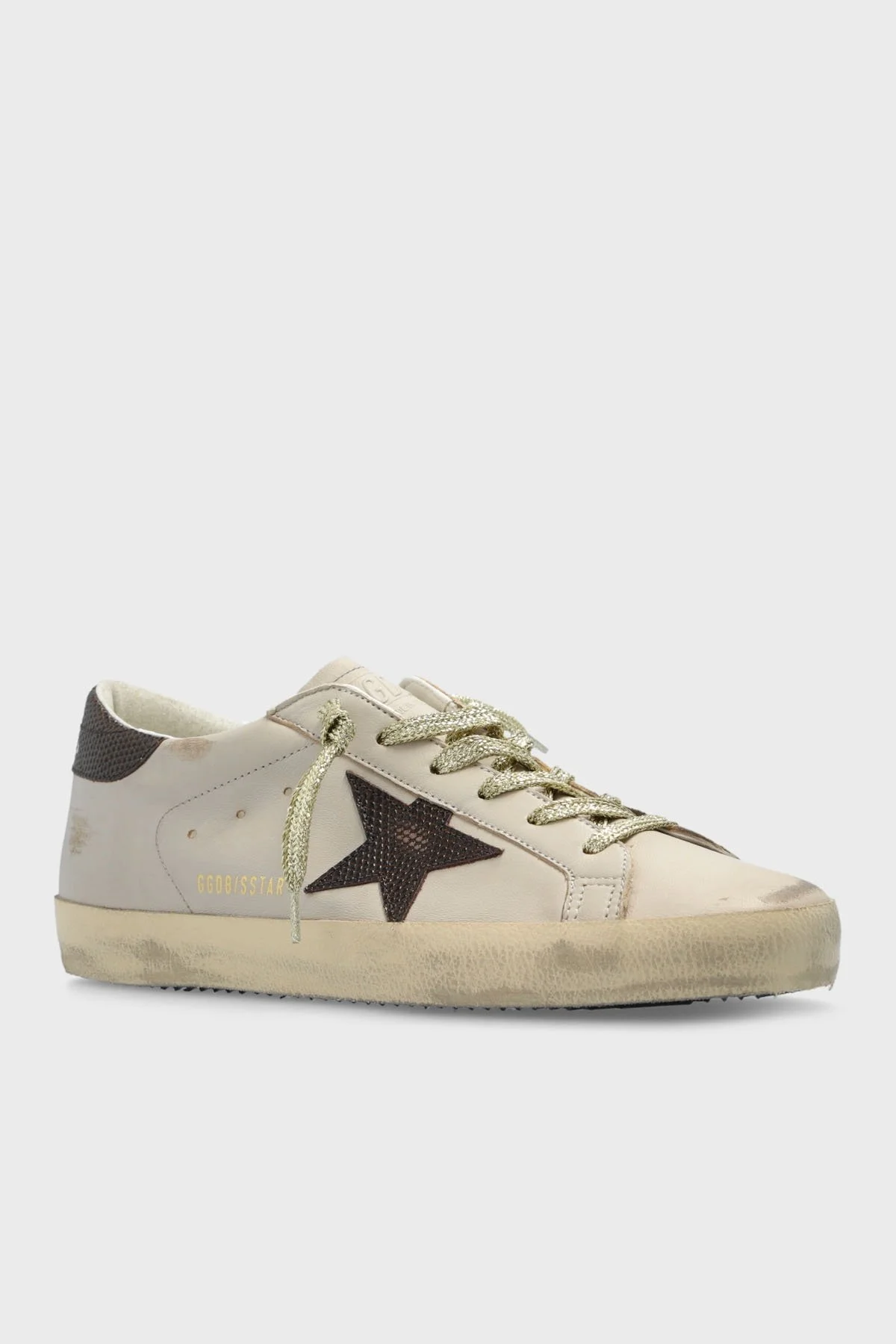 Golden Goose Logolu Hakiki Deri Sneaker Bayan Ayakkabı GWF00101.F006197.70311 GRİ - 3