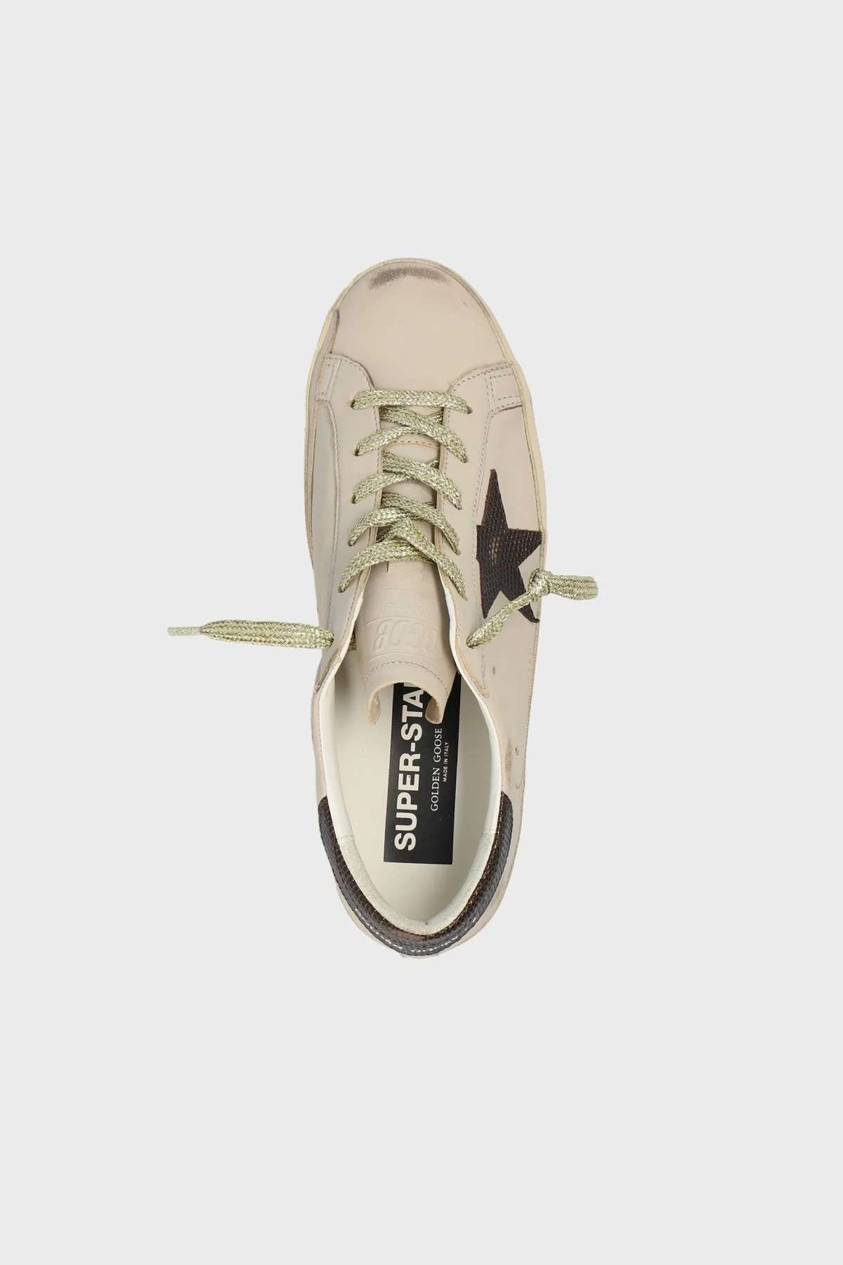 Golden Goose Logolu Hakiki Deri Sneaker Bayan Ayakkabı GWF00101.F006197.70311 GRİ - 4