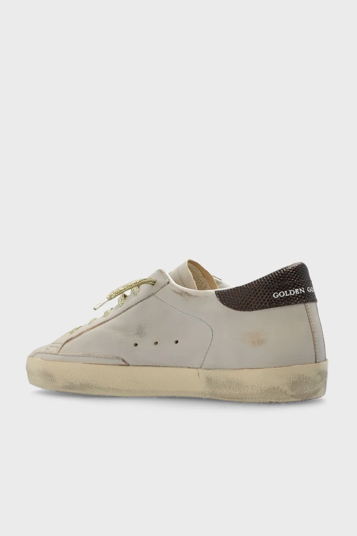Golden Goose Logolu Hakiki Deri Sneaker Bayan Ayakkabı GWF00101.F006197.70311 GRİ - 5