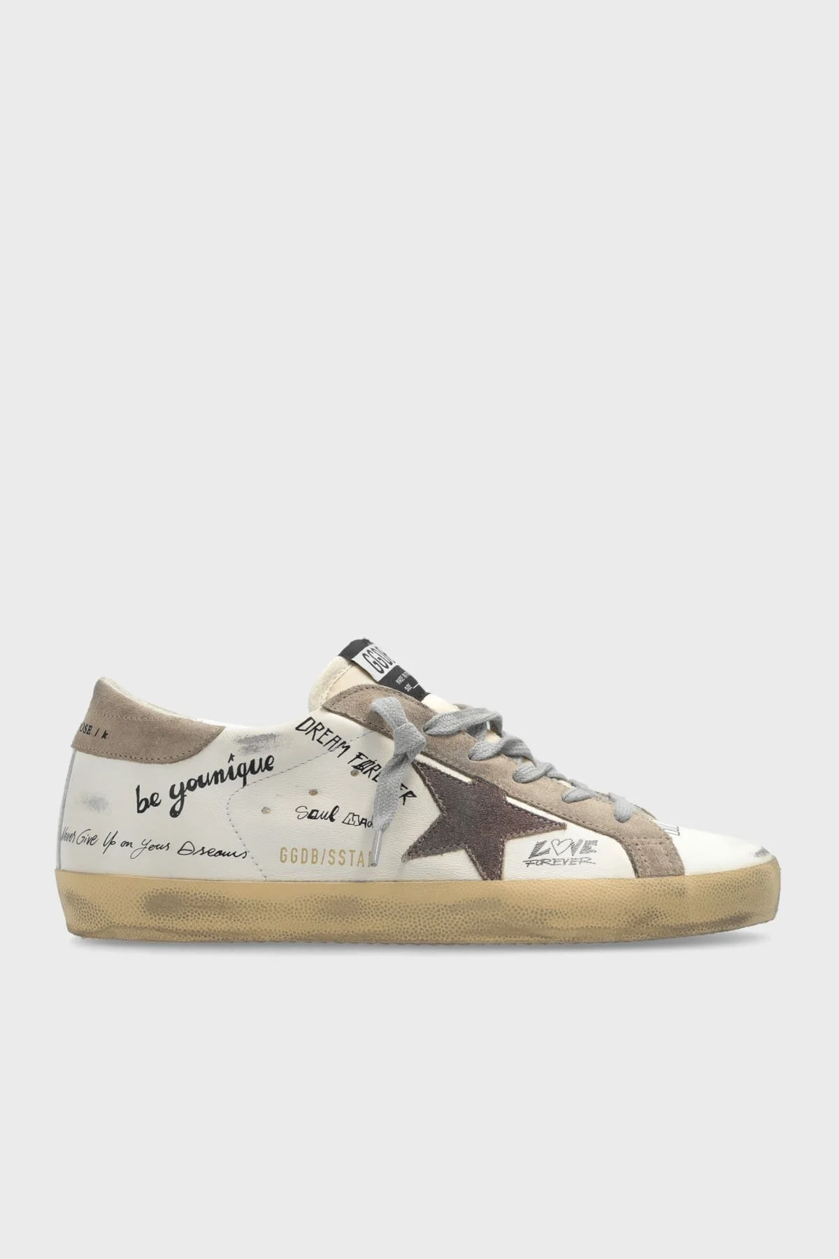 Golden Goose Logolu Hakiki Deri Sneaker Bayan Ayakkabı GWF00101.F006231.11940 BEYAZ - 1