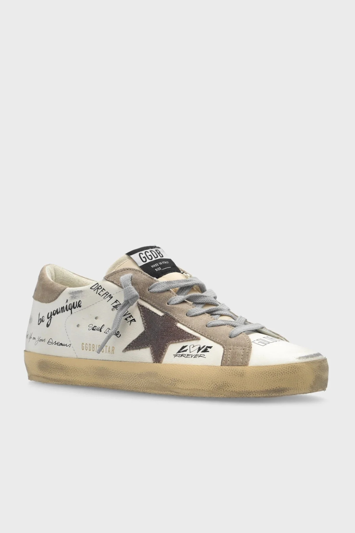 Golden Goose Logolu Hakiki Deri Sneaker Bayan Ayakkabı GWF00101.F006231.11940 BEYAZ - 3