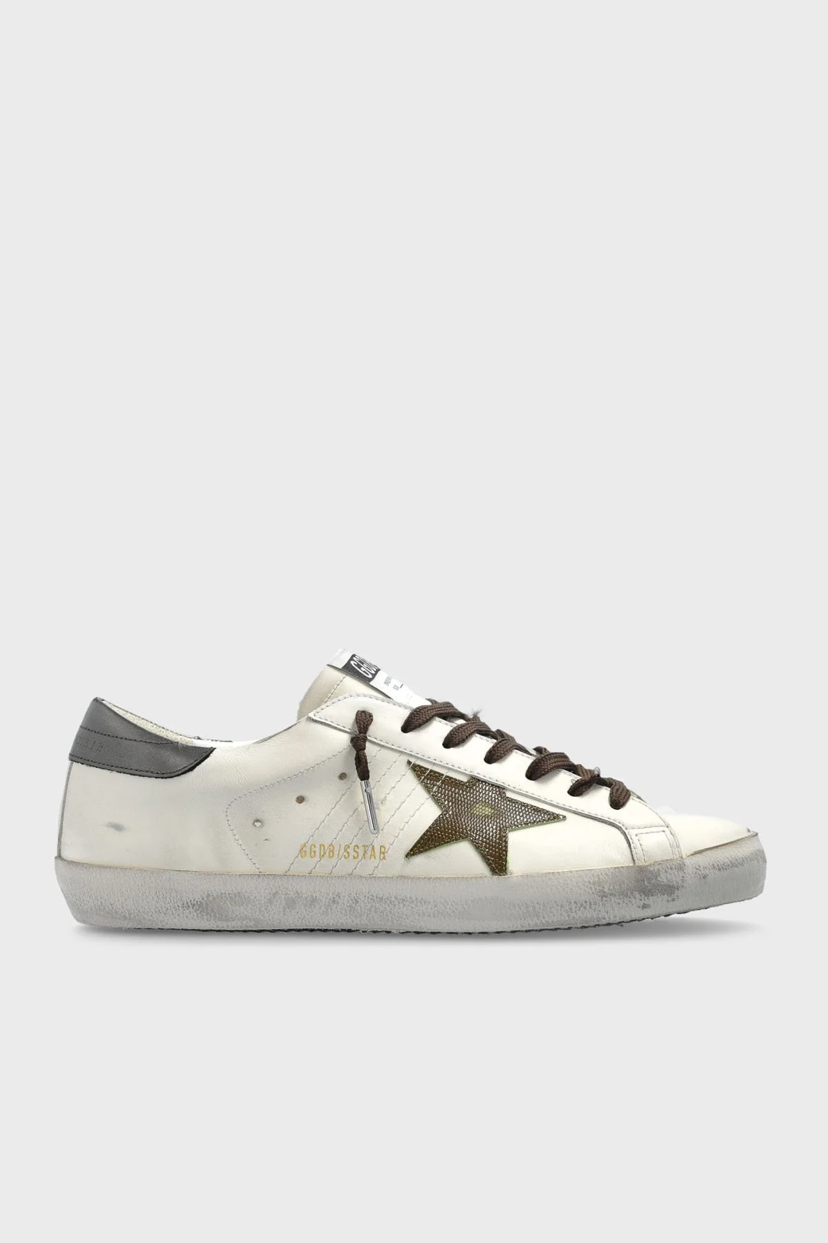Golden Goose Logolu Hakiki Deri Sneaker Erkek Ayakkabı GMF00101.F007516.83112 BEYAZ - 1