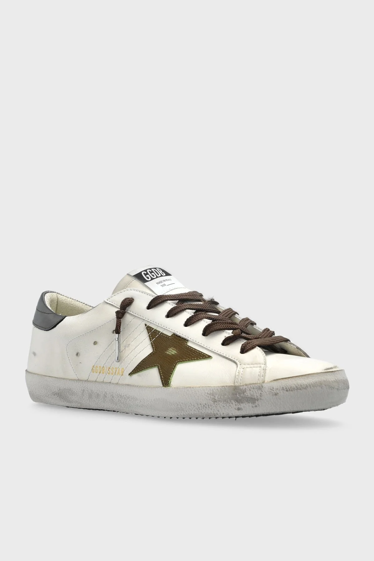 Golden Goose Logolu Hakiki Deri Sneaker Erkek Ayakkabı GMF00101.F007516.83112 BEYAZ - 3