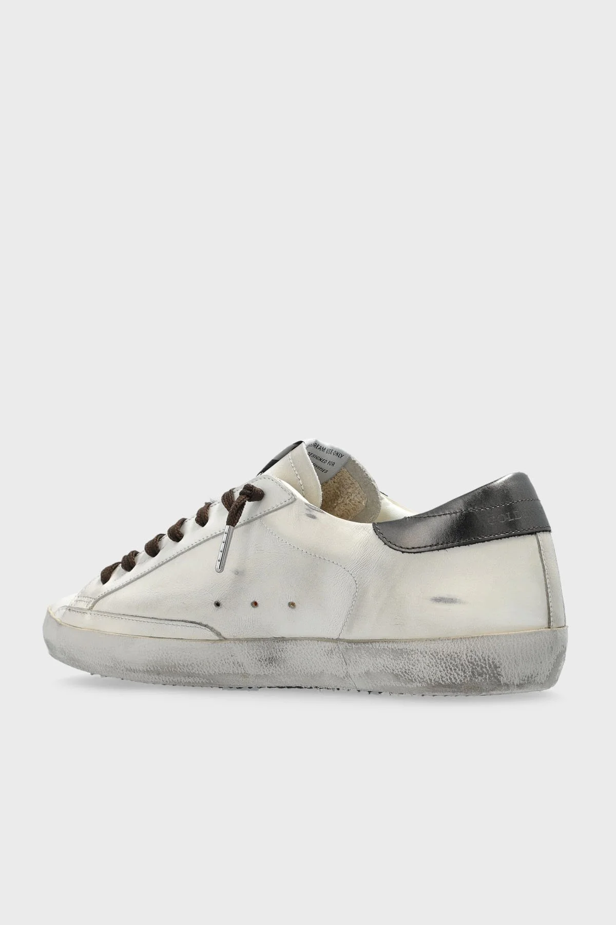 Golden Goose Logolu Hakiki Deri Sneaker Erkek Ayakkabı GMF00101.F007516.83112 BEYAZ - 5