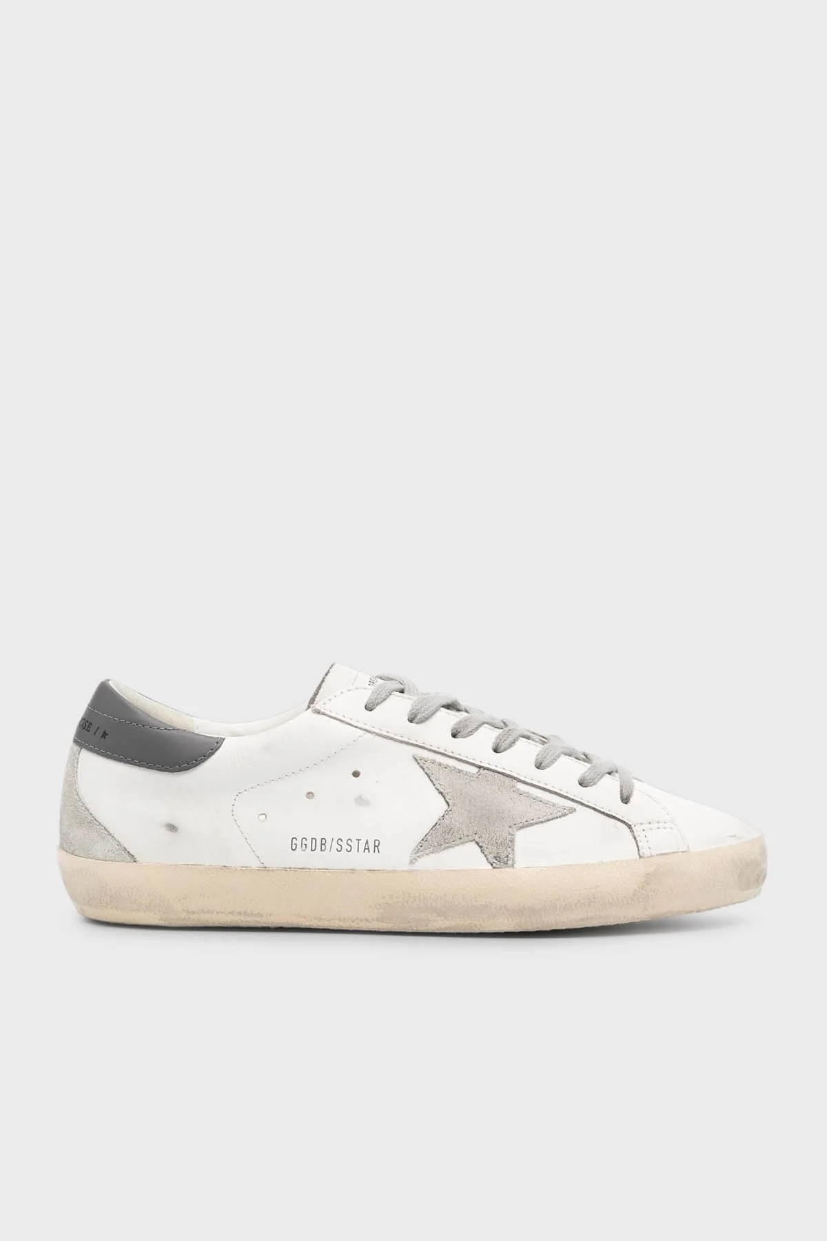 Golden Goose Logolu Hakiki Deri Sneaker Erkek Ayakkabı GMF00102.F006113.11915 BEYAZ - 1