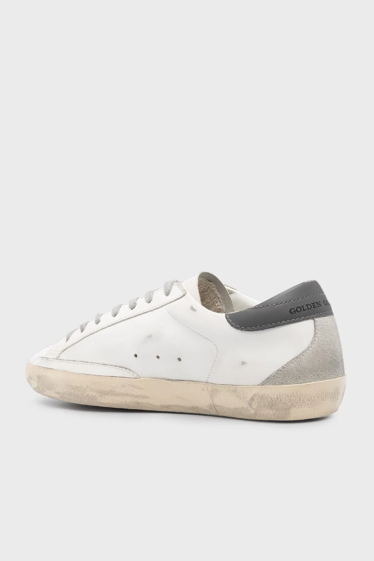 Golden Goose Logolu Hakiki Deri Sneaker Erkek Ayakkabı GMF00102.F006113.11915 BEYAZ - 3