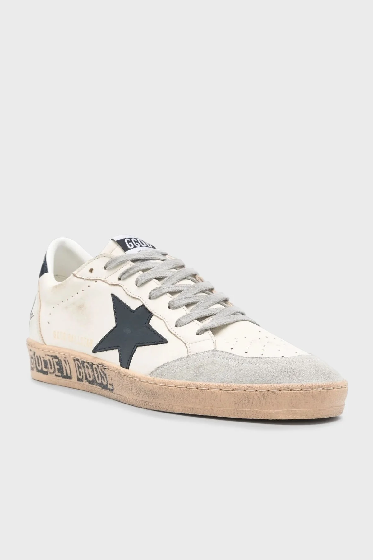 Golden Goose Logolu Hakiki Deri Sneaker Erkek Ayakkabı GMF00117.F006869.10509 BEYAZ - 2