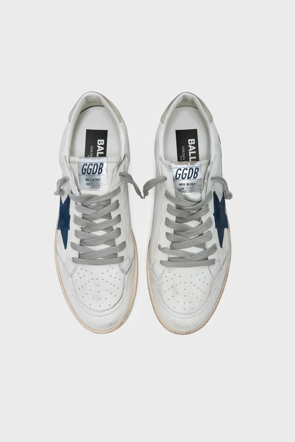 Golden Goose Logolu Hakiki Deri Sneaker Erkek Ayakkabı GMF00117.F007571.11660 BEYAZ - 3