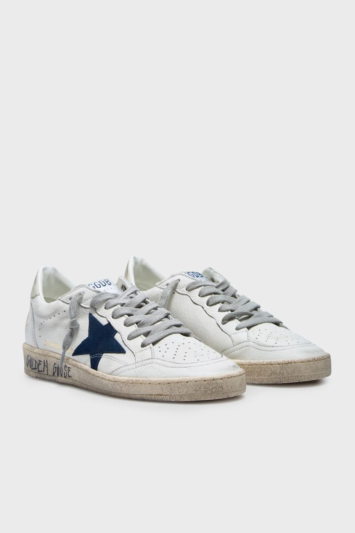 Golden Goose Logolu Hakiki Deri Sneaker Erkek Ayakkabı GMF00117.F007571.11660 Beyaz - 2