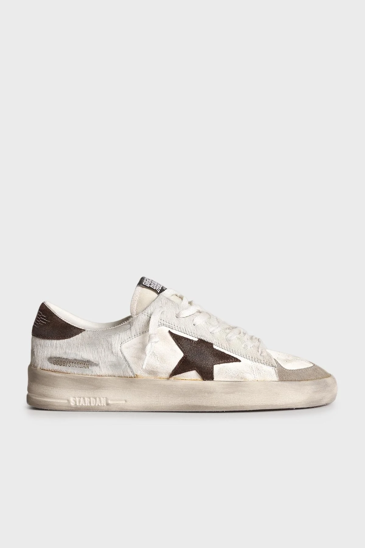 Golden Goose Logolu Hakiki Deri Sneaker Erkek Ayakkabı GMF00128.F004007.81999 VİZON - 1