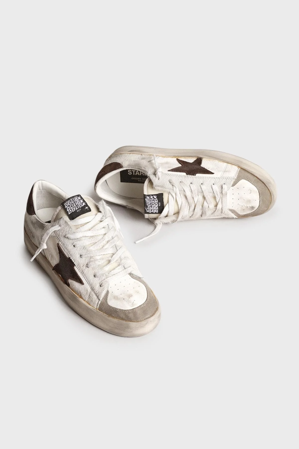 Golden Goose Logolu Hakiki Deri Sneaker Erkek Ayakkabı GMF00128.F004007.81999 VİZON - 2