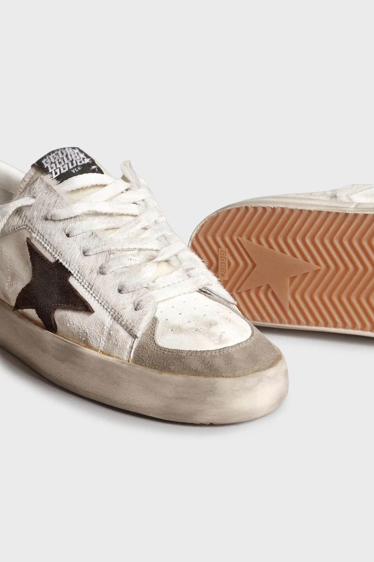 Golden Goose Logolu Hakiki Deri Sneaker Erkek Ayakkabı GMF00128.F004007.81999 VİZON - 3