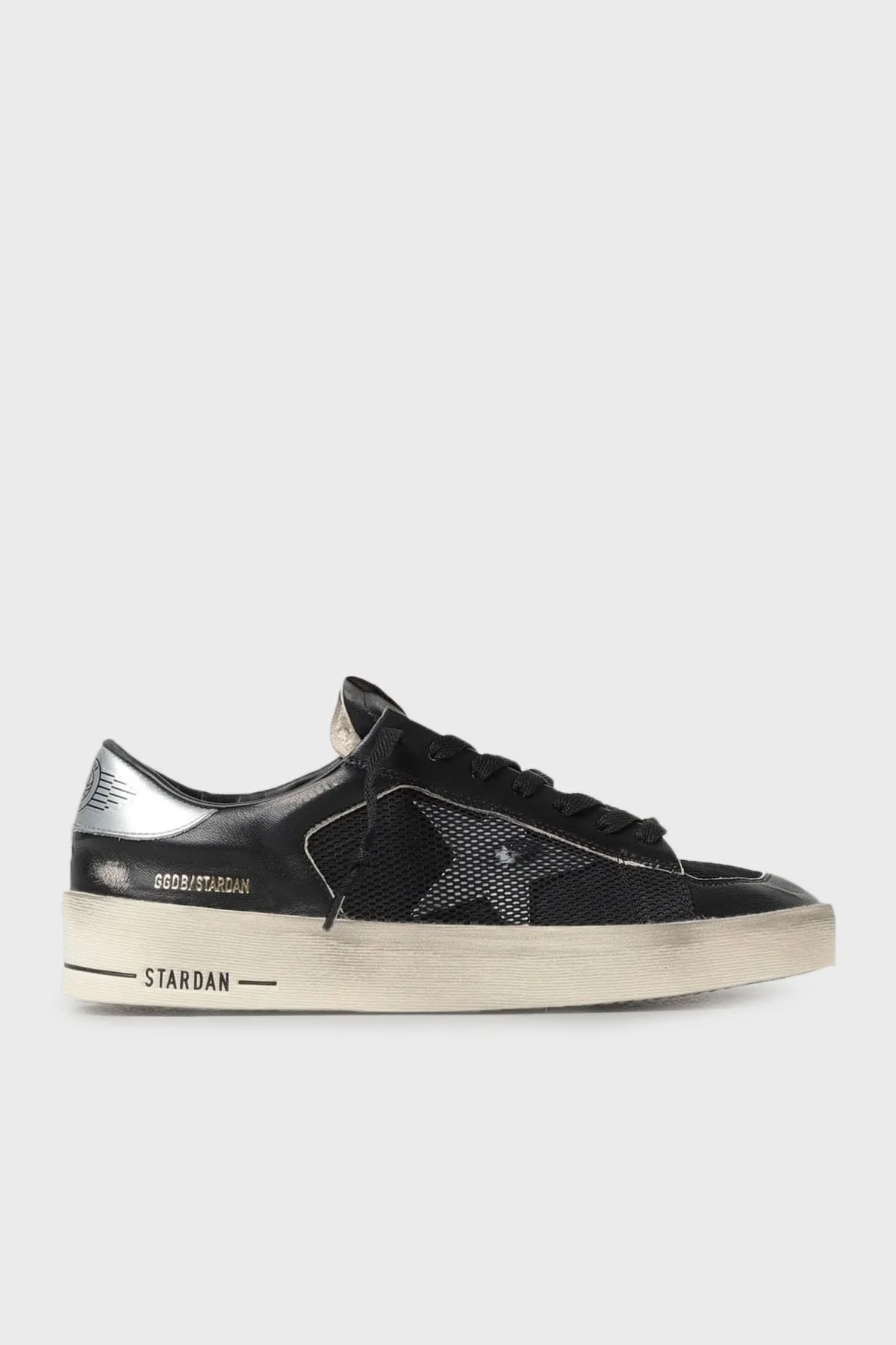 Golden Goose Logolu Hakiki Deri Sneaker Erkek Ayakkabı GMF00370.F004118.90179 SİYAH - 1