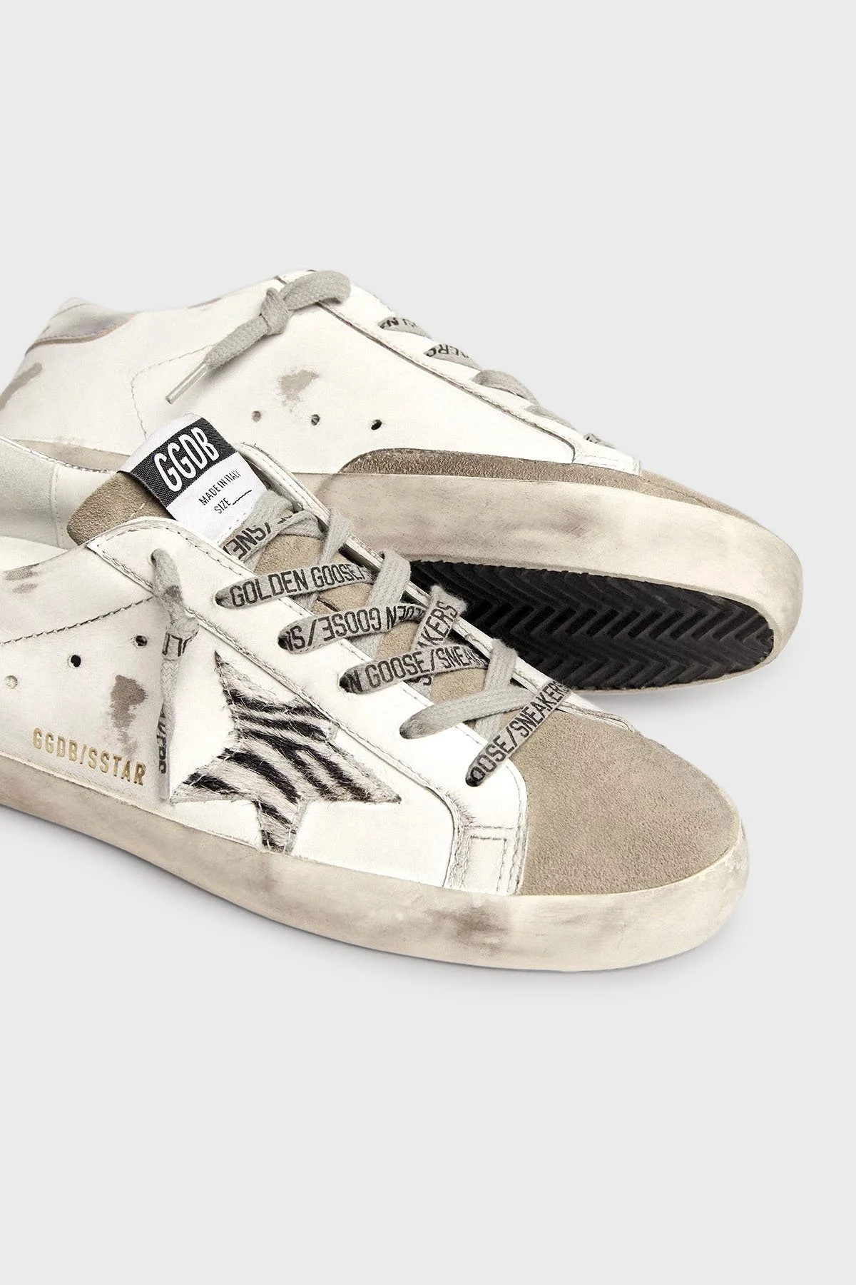 Golden Goose Logolu Hakiki Deri ve Süet Detaylı Sneaker Bayan Ayakkabı GWF00101.F002692.81571 BEYAZ - 3