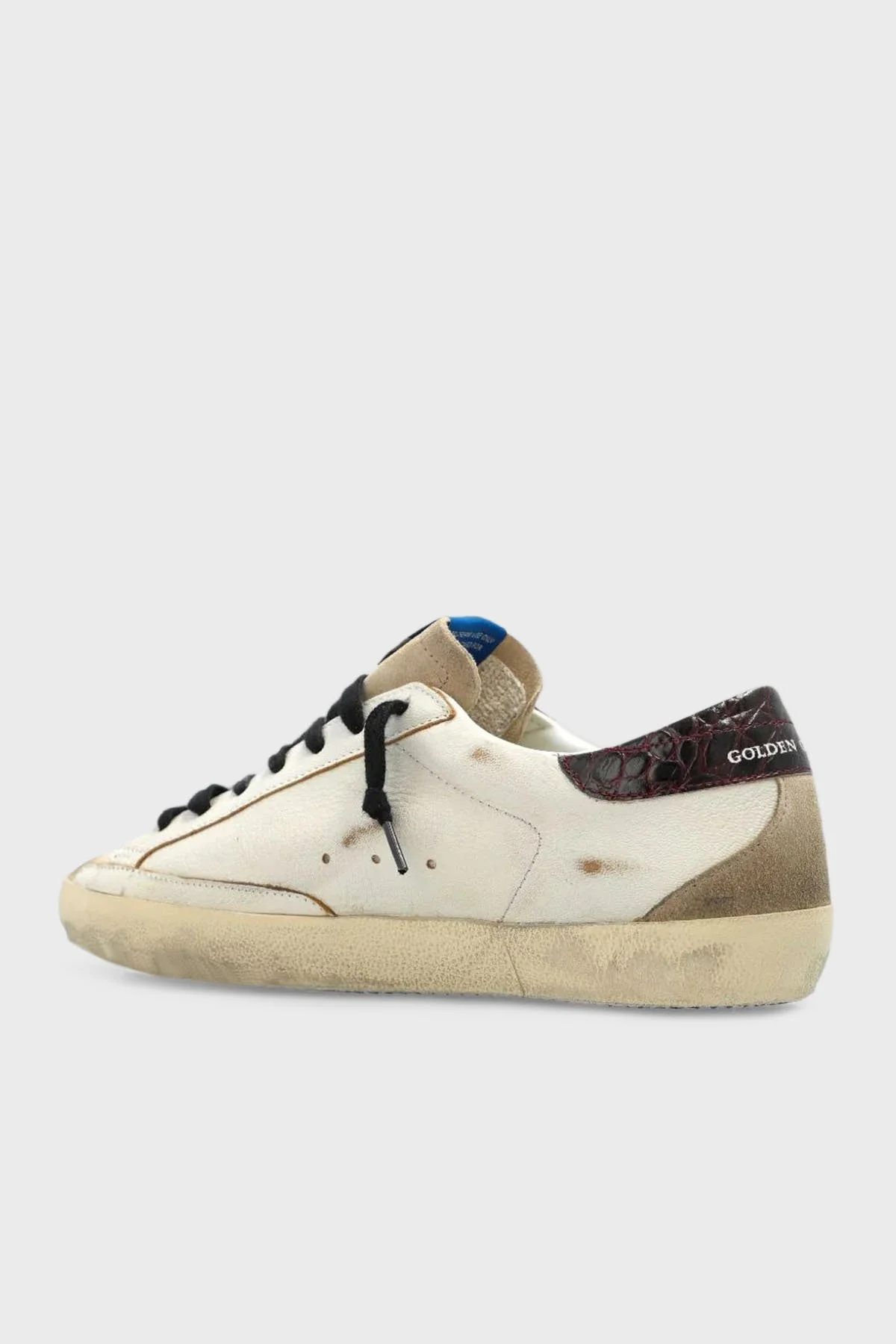Golden Goose Logolu Hakiki Deri Vintage Sneaker Erkek Ayakkabı GMF00102.F007553.10550 KREM - 8