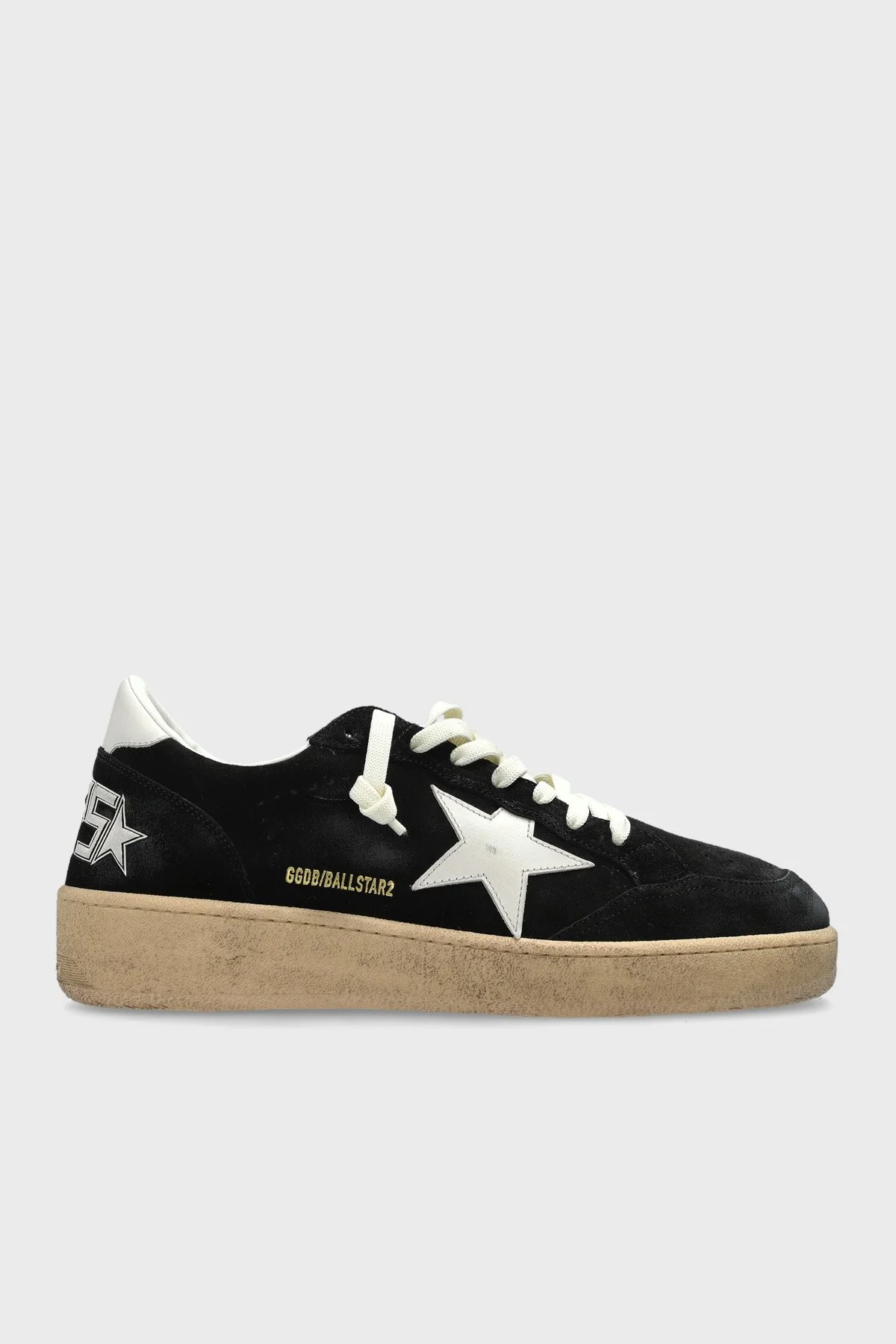 Golden Goose Logolu Süet Sneaker Erkek Ayakkabı GMF00804.F008504.80203 Siyah - 1