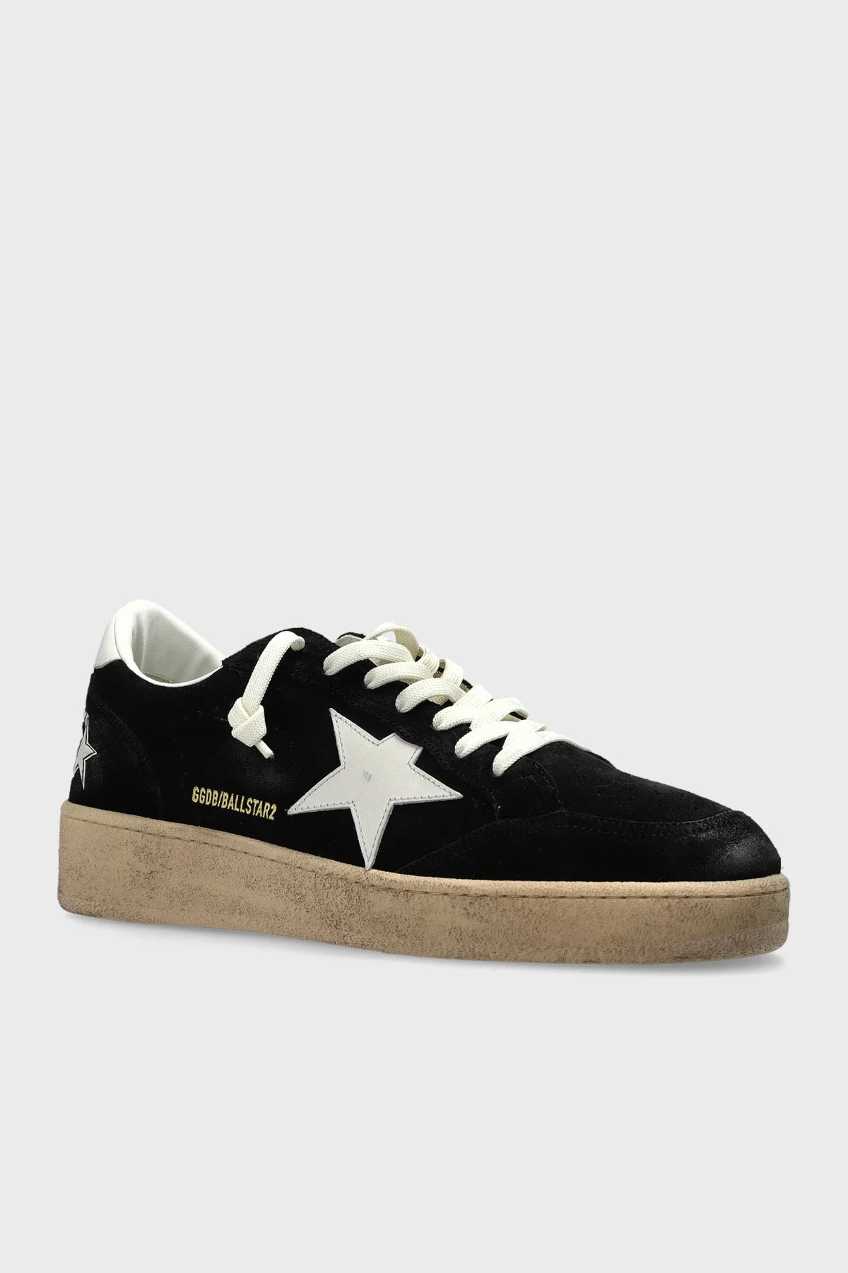Golden Goose Logolu Süet Sneaker Erkek Ayakkabı GMF00804.F008504.80203 Siyah - 3
