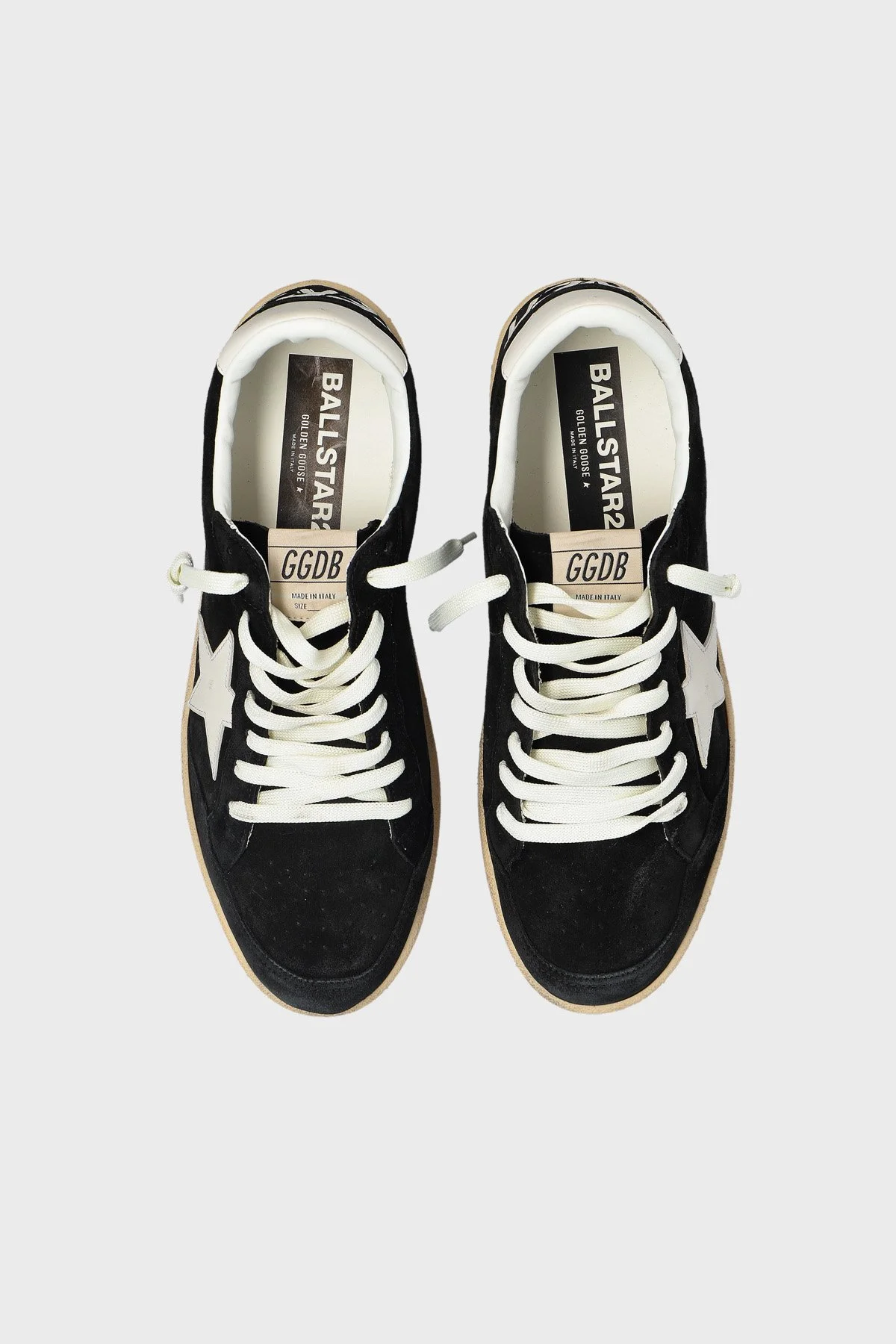 Golden Goose Logolu Süet Sneaker Erkek Ayakkabı GMF00804.F008504.80203 Siyah - 5