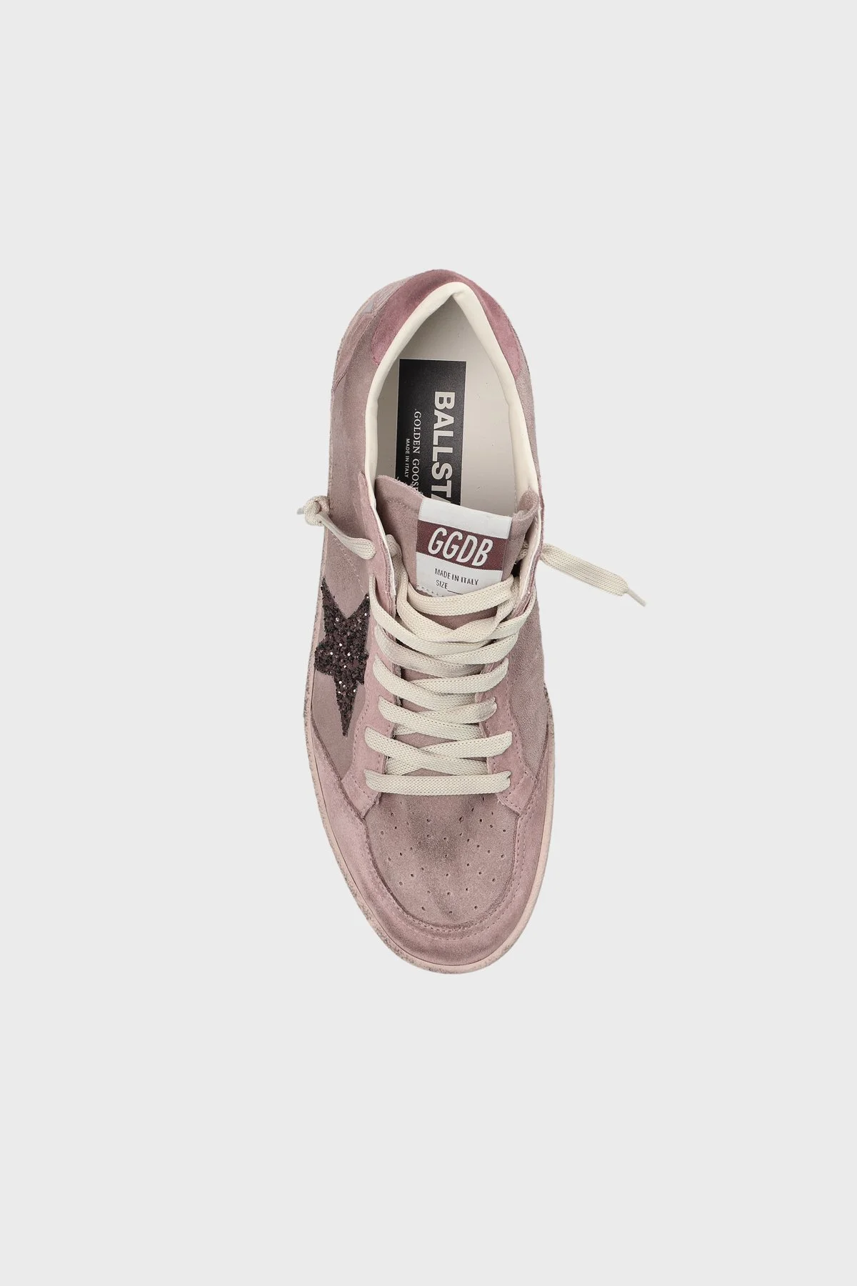 Golden Goose Logolu Süet Sneaker Kadın Ayakkabı GWF00117.F008694.25819 Pudra - 6