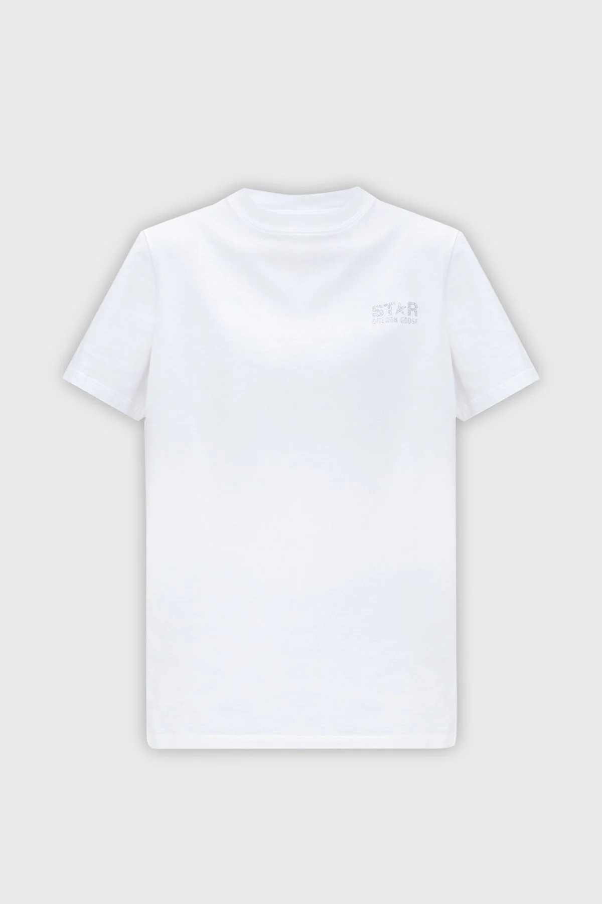 Golden Goose Pamuklu Baskılı Regular Fit Bisiklet Yaka Bayan T Shirt GWP01220.P000880.80185 BEYAZ - 5