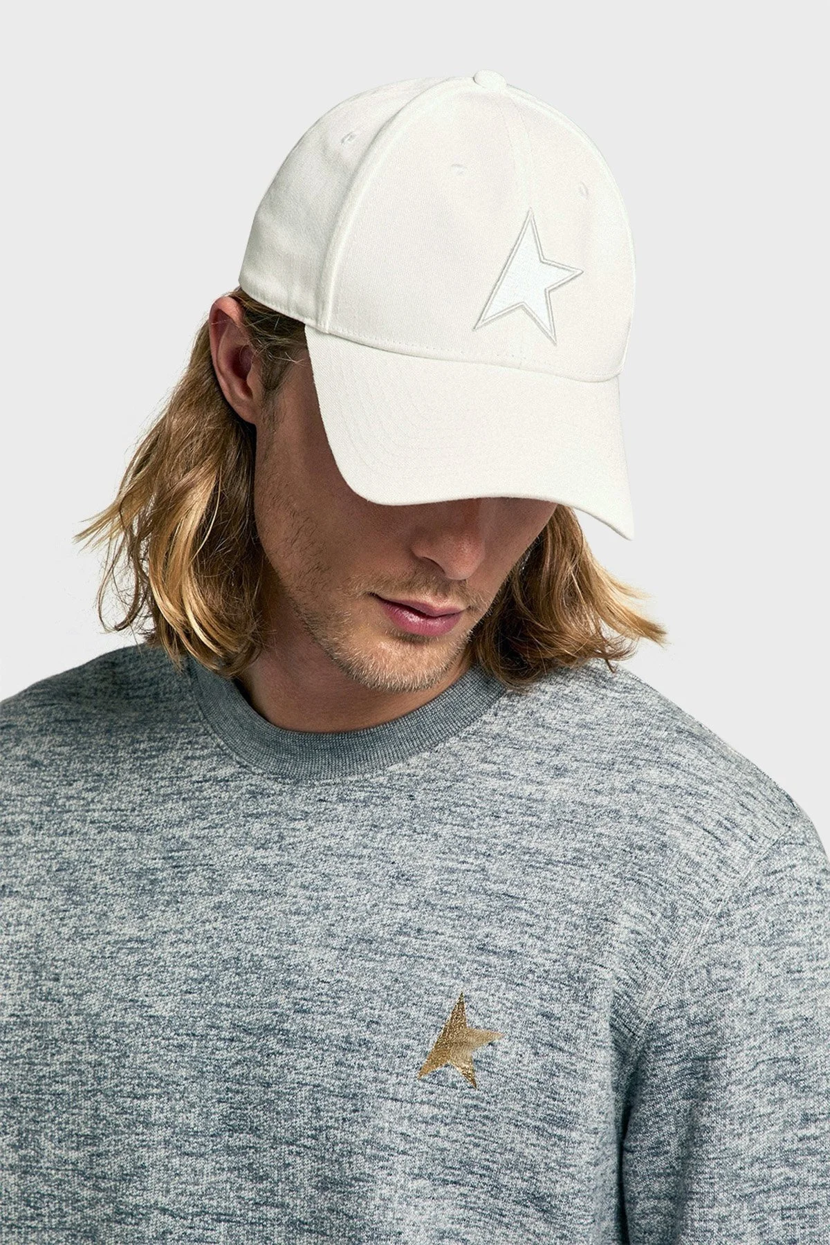 Golden Goose Pamuklu Bayan Şapka GUP01038.P000597.20103 BEYAZ - 3