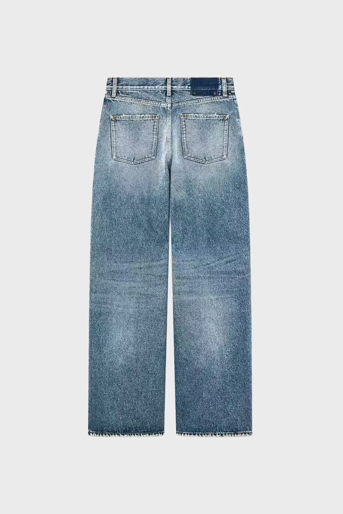 Golden Goose Pamuklu Loose Fit Yüksek Bel Jeans Kadın Kot Pantolon GWP02079.P000621.50100 Lacivert - 5