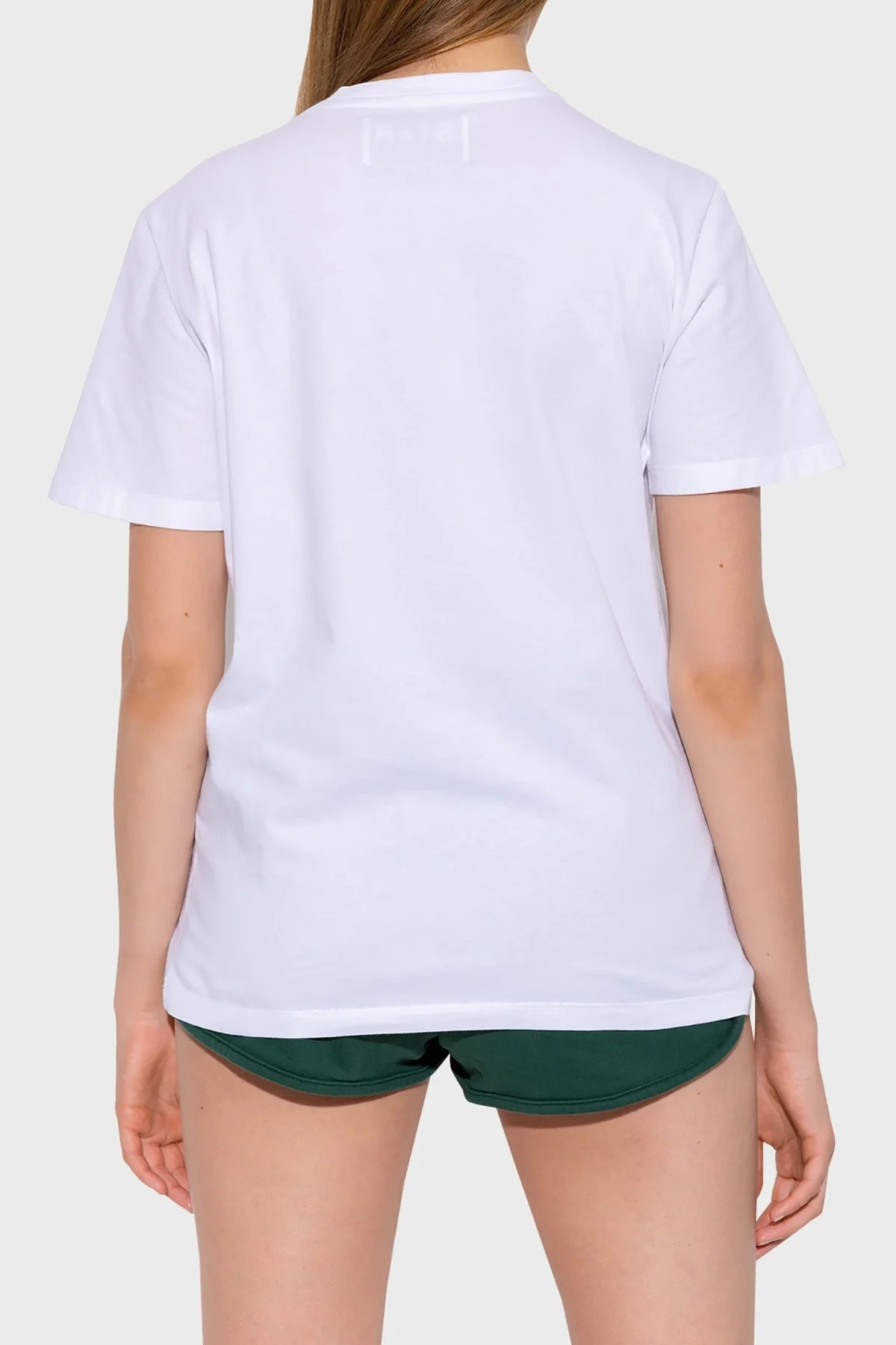 Golden Goose Pamuklu Regular Fit Bayan T Shirt GWP01220.P000593.10364 BEYAZ - 3