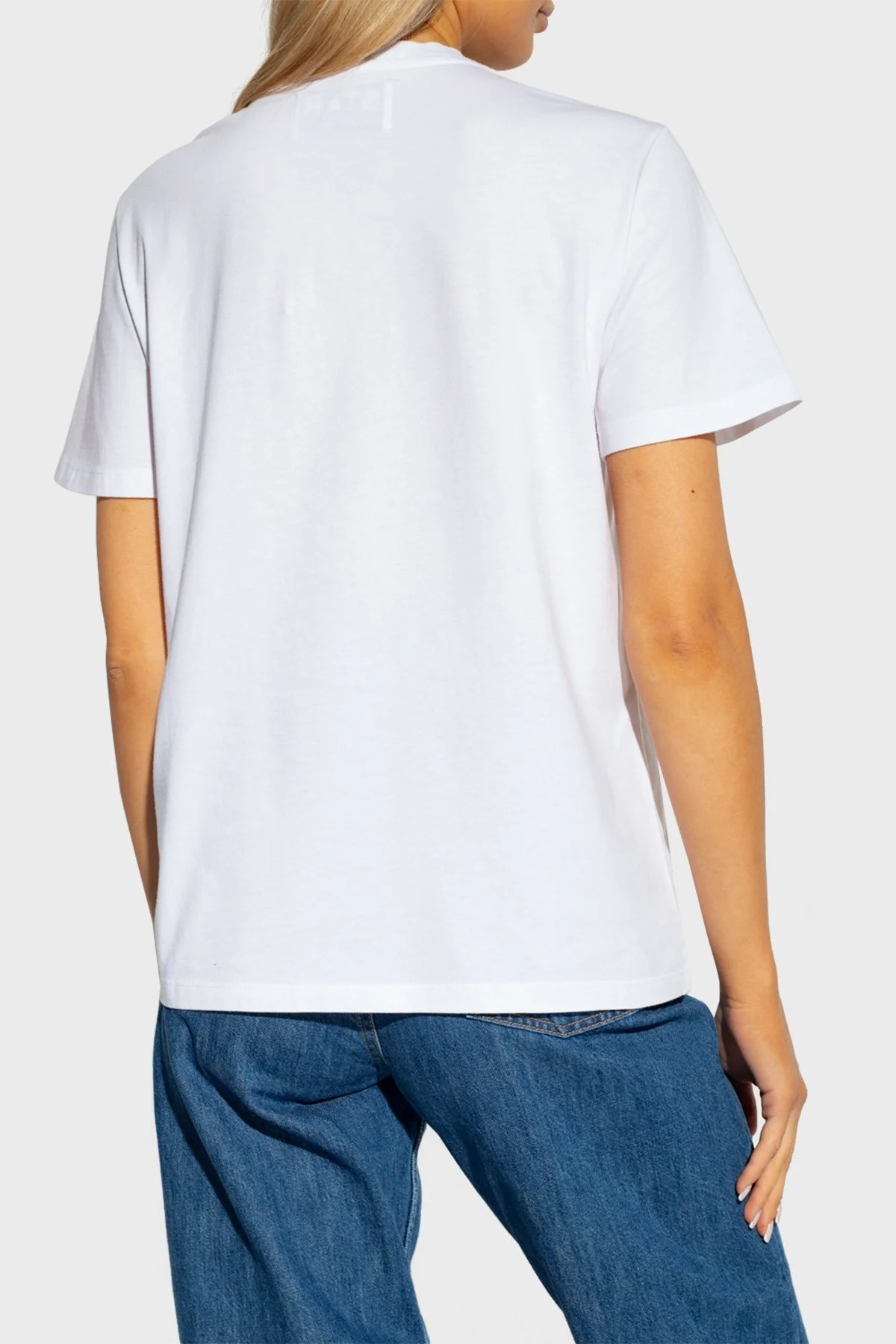 Golden Goose Pamuklu Regular Fit Bisiklet Yaka Bayan T Shirt GWP01220.P000594.10272 BEYAZ - 2