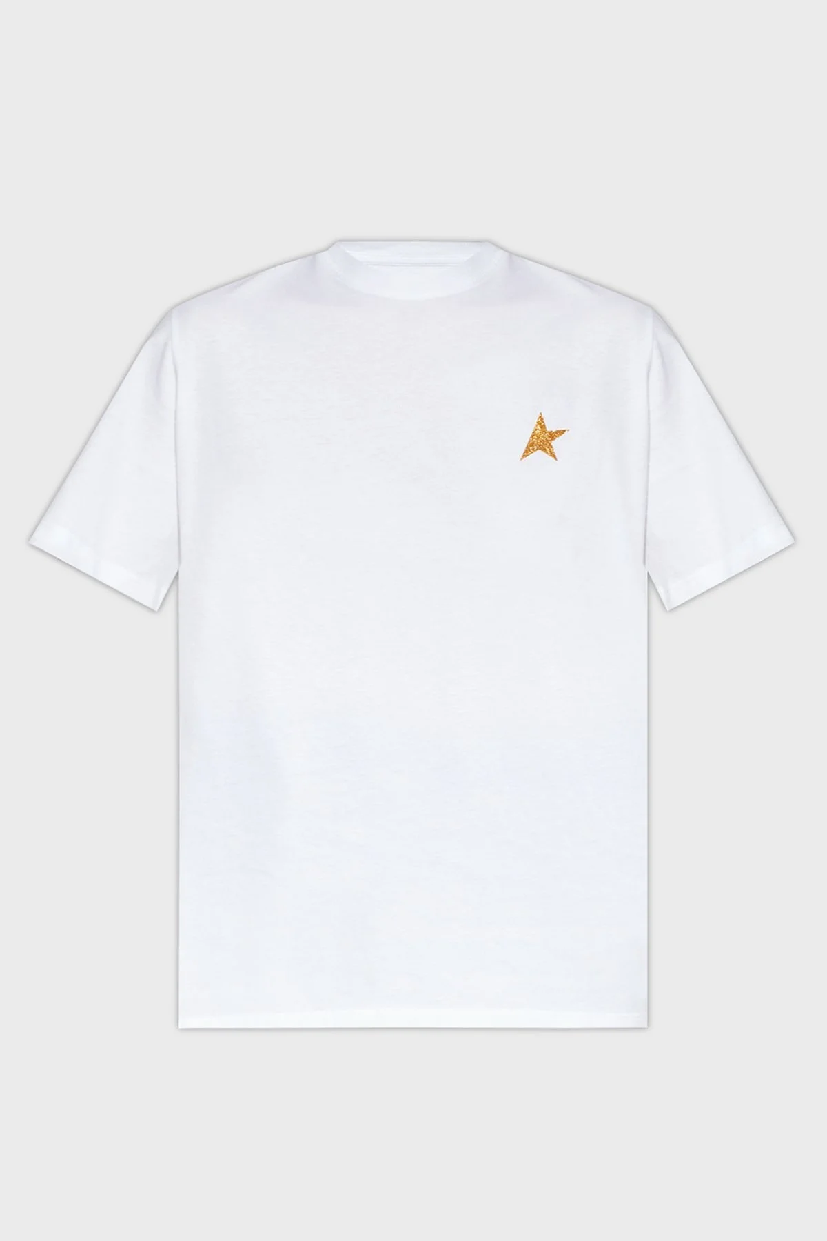 Golden Goose Pamuklu Regular Fit Bisiklet Yaka Bayan T Shirt GWP01220.P000594.10272 BEYAZ - 4