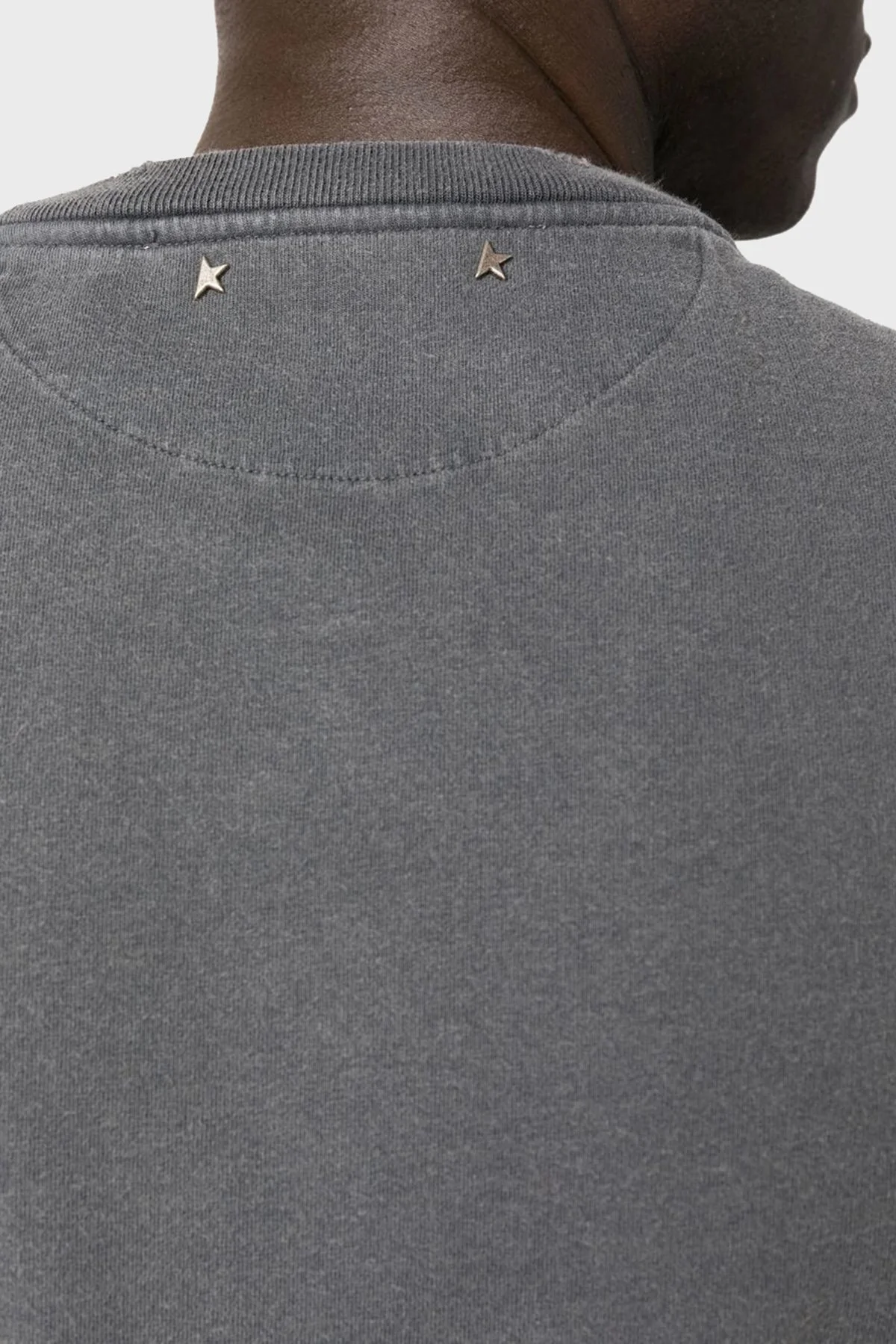 Golden Goose Pamuklu Regular Fit Bisiklet Yaka Erkek T Shirt GMP01220.P000671.60318 ANTRASİT - 4