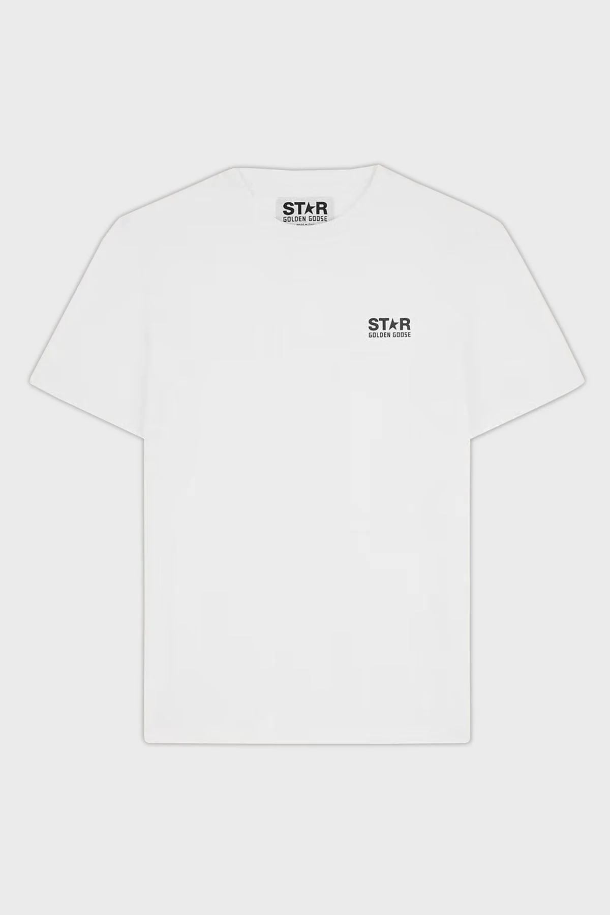 Golden Goose Pamuklu Regular Fit Bisiklet Yaka Erkek T Shirt GMP01220.P000879.10283 BEYAZ - 5