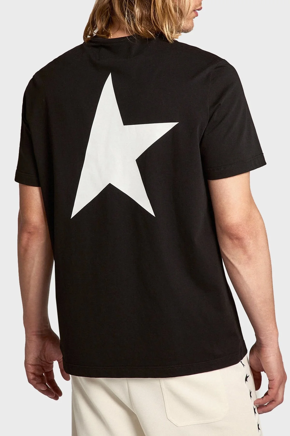 Golden Goose Pamuklu Regular Fit Bisiklet Yaka Erkek T Shirt GMP01220.P000879.80203 SİYAH - 1