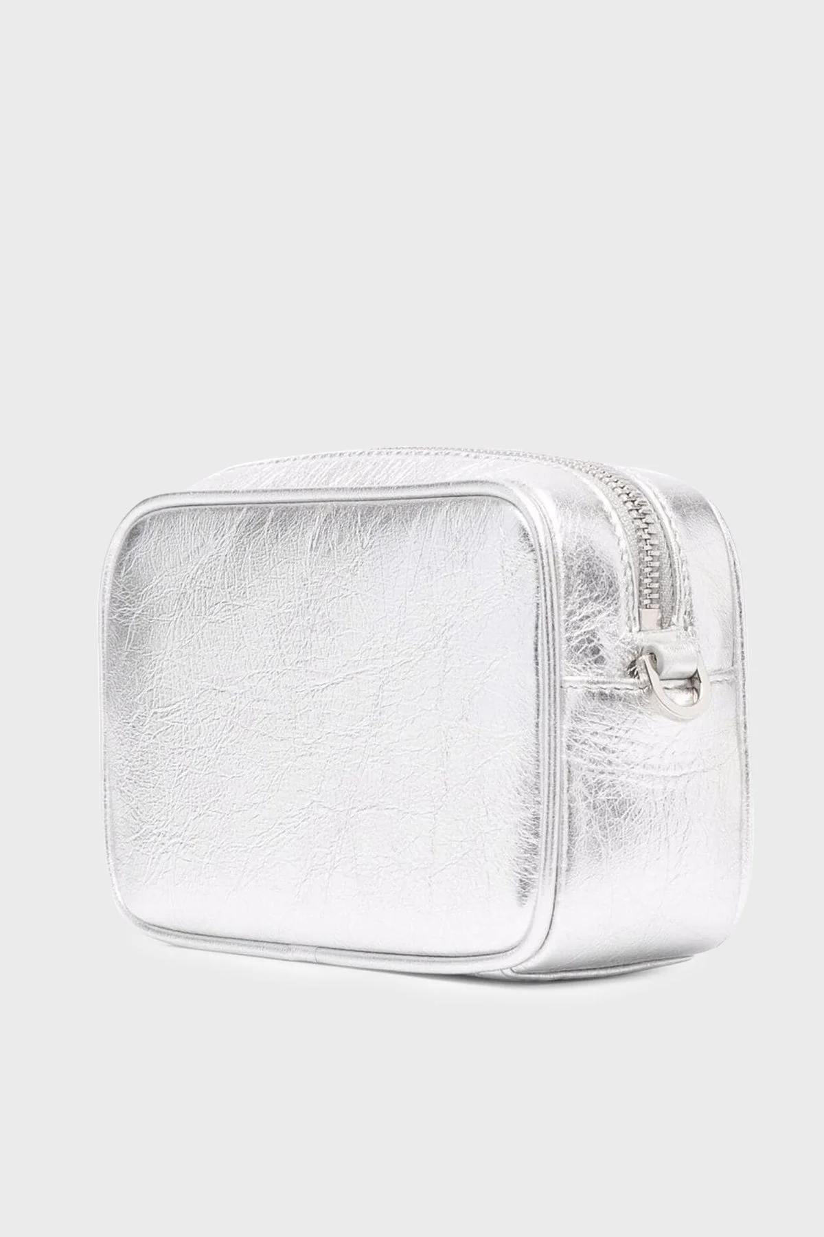 Golden Goose Parlak Çıkarılabilir Zincir Askılı Hakiki Deri Bayan Çanta GWA00228.A000335.70140 GÜMÜŞ - 2