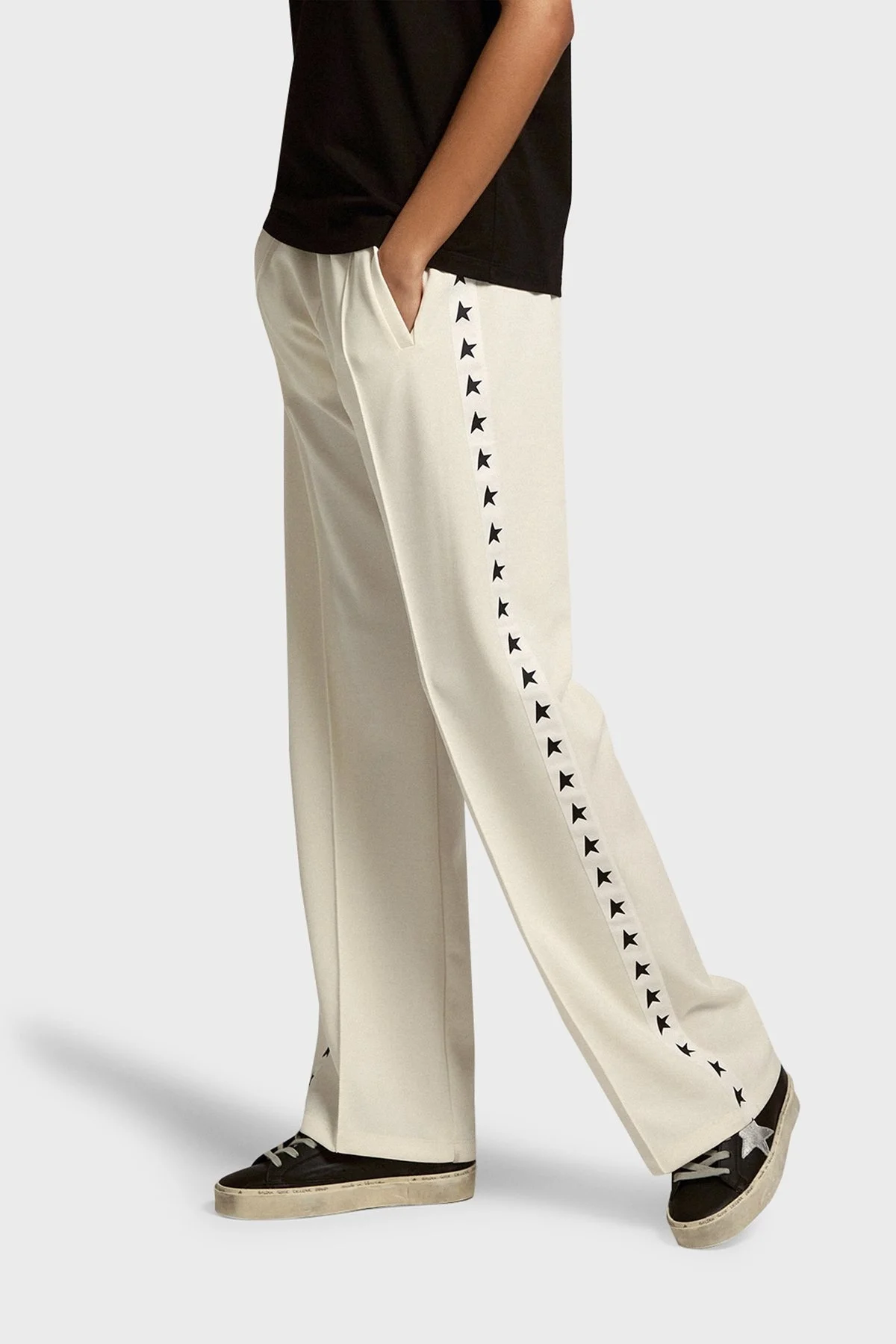 Golden Goose Regular Fit Bol Paça Jogger Bayan Pantolon GWP00877.P000521.81347 EKRU - 5