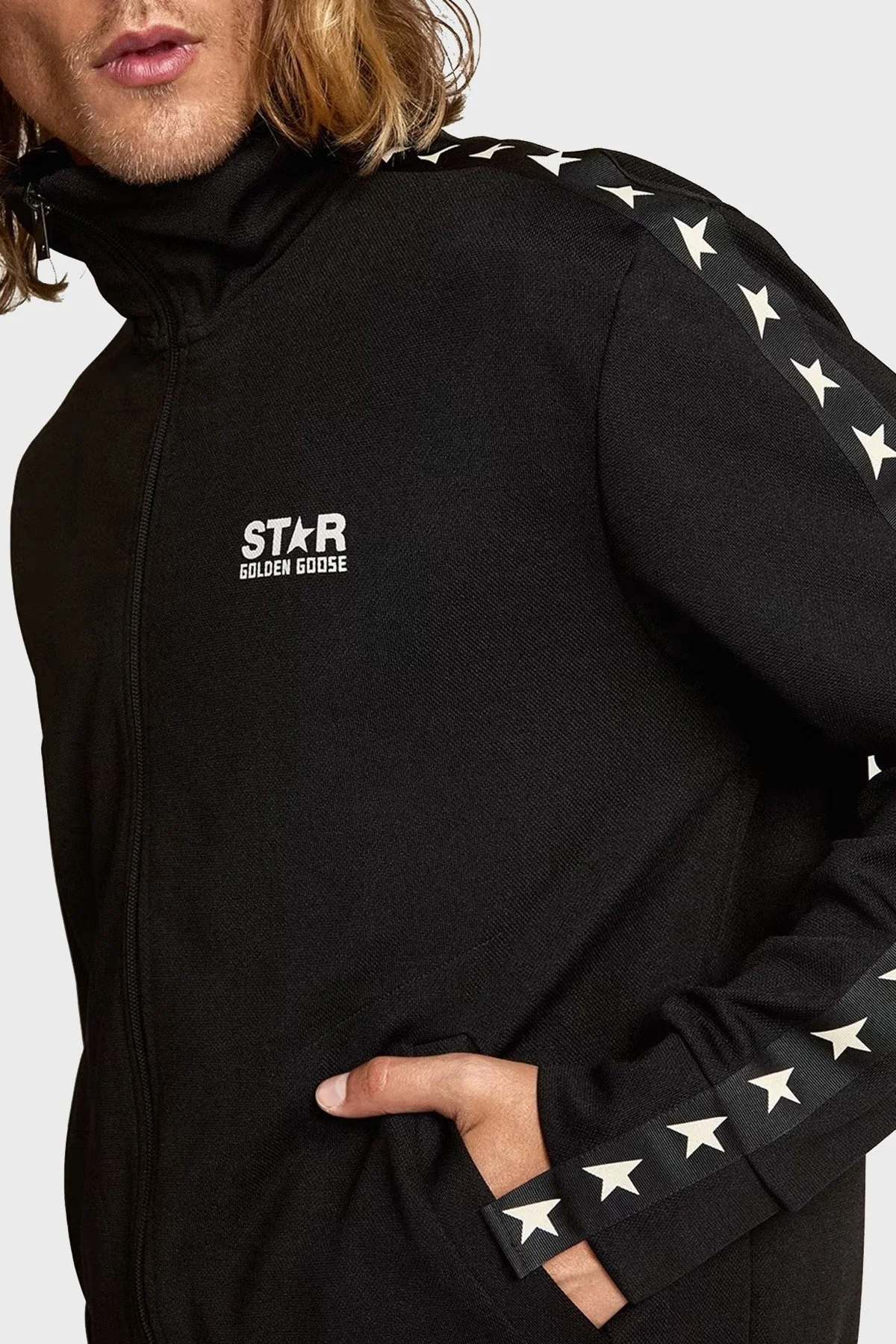 Golden Goose Regular Fit Erkek Sweat GMP00875.P000520.80203 SİYAH - 1