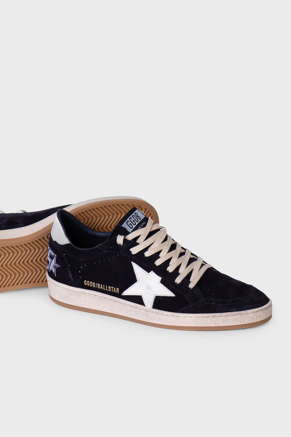 Golden Goose Süet Logolu Sneaker Erkek Ayakkabı GMF00117.F008721.50789 Lacivert-beyaz - 3