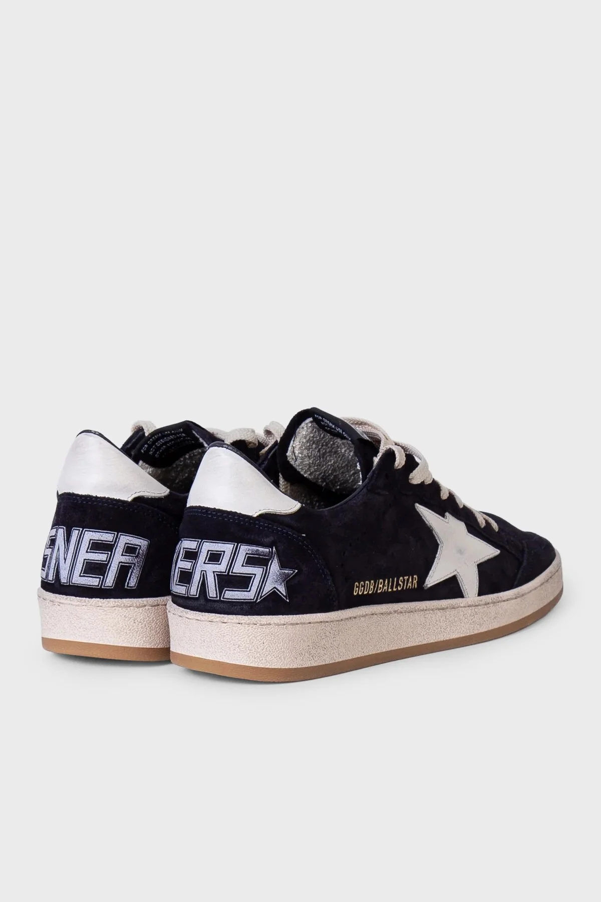 Golden Goose Süet Logolu Sneaker Erkek Ayakkabı GMF00117.F008721.50789 Lacivert-beyaz - 4