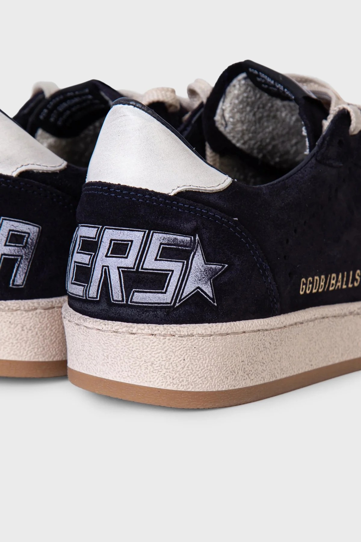 Golden Goose Süet Logolu Sneaker Erkek Ayakkabı GMF00117.F008721.50789 Lacivert-beyaz - 5